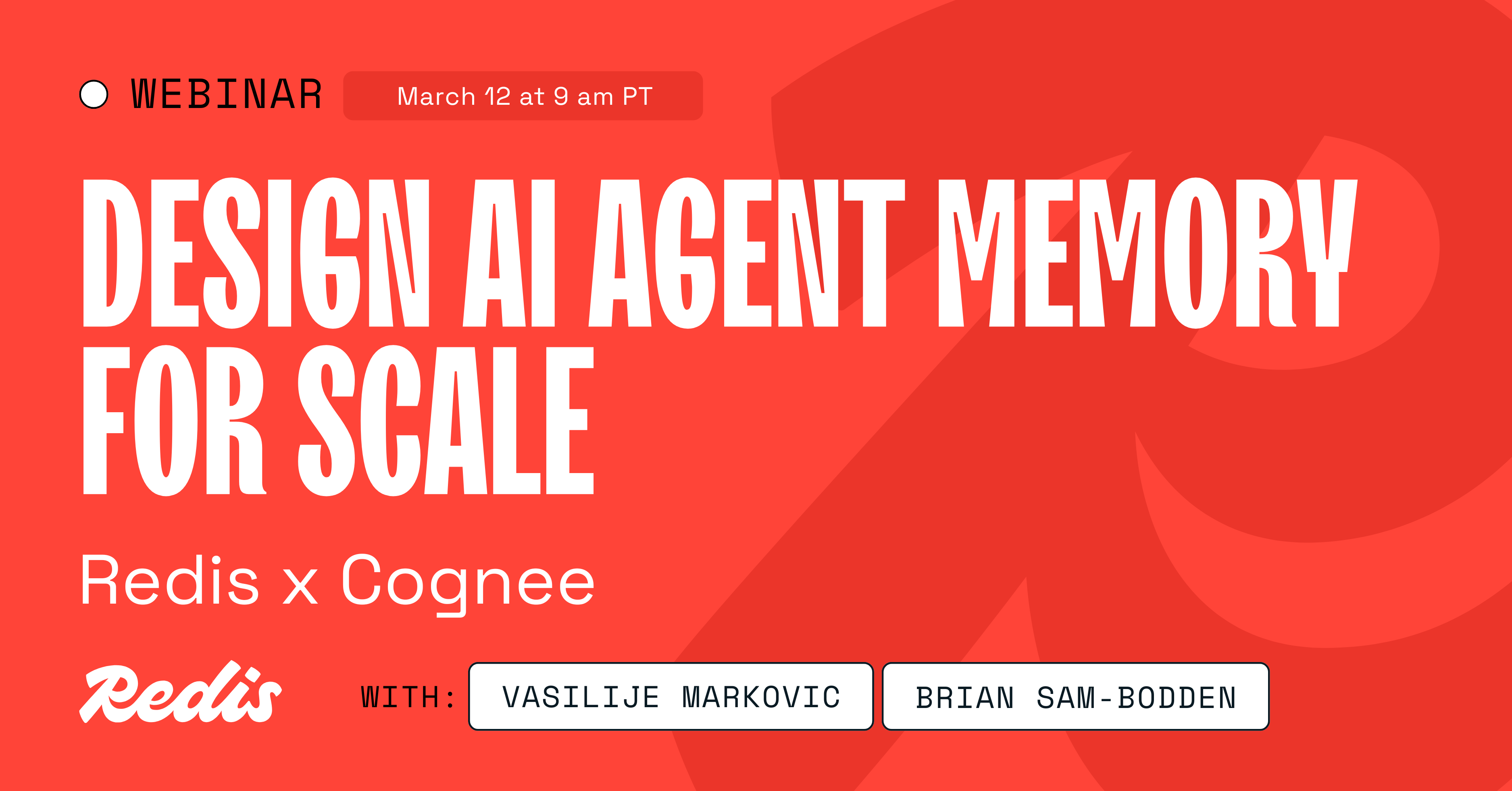 Design AI agent memory for scale with Cognee