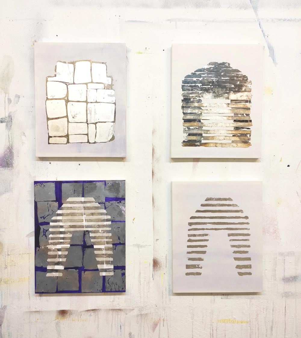 Photograph of the series “stone telling” consisting of four images