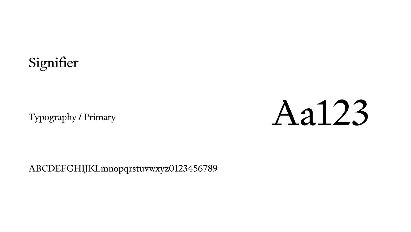 Signifier
