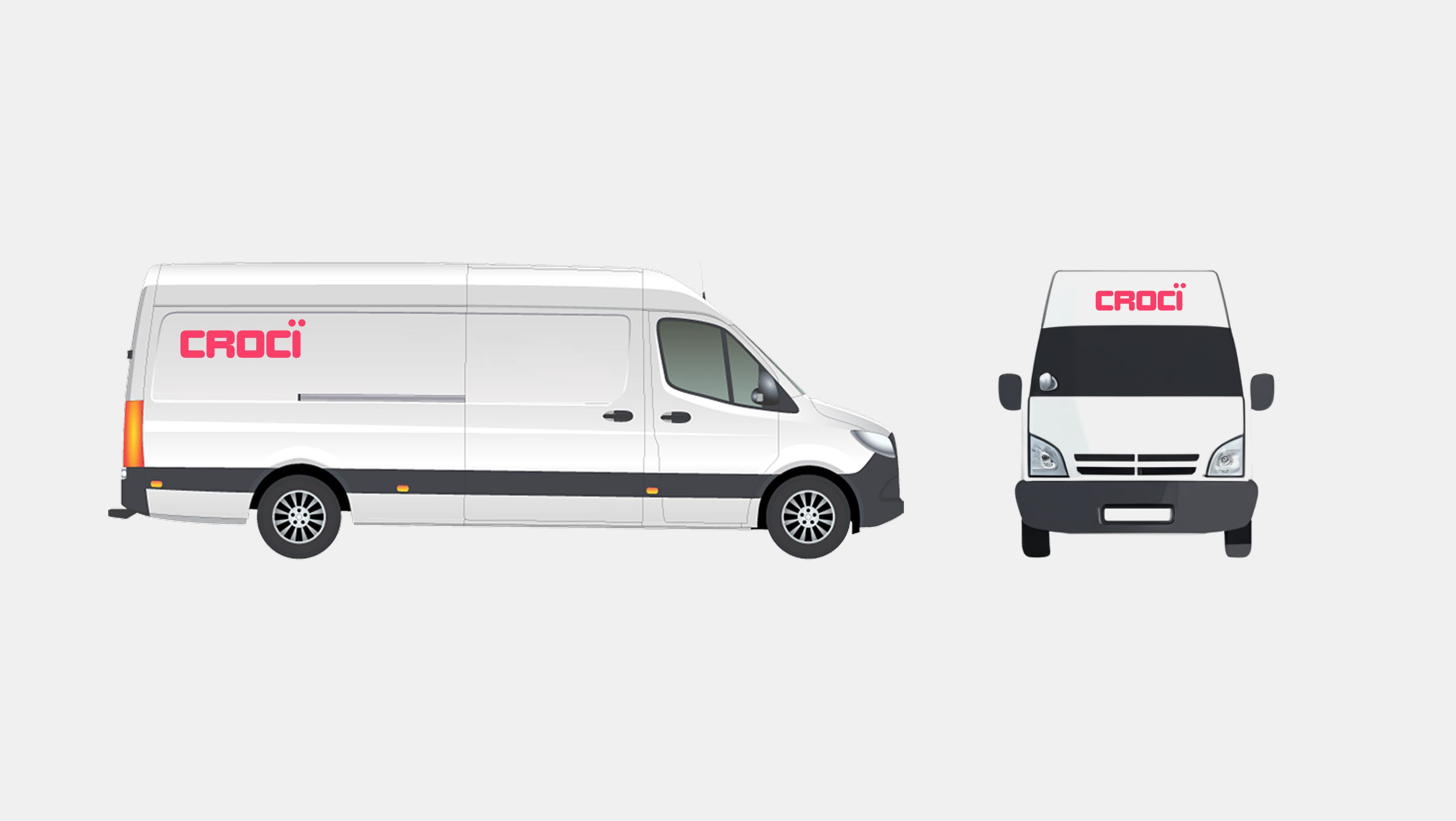 Branding - Crocï collective on transit van 