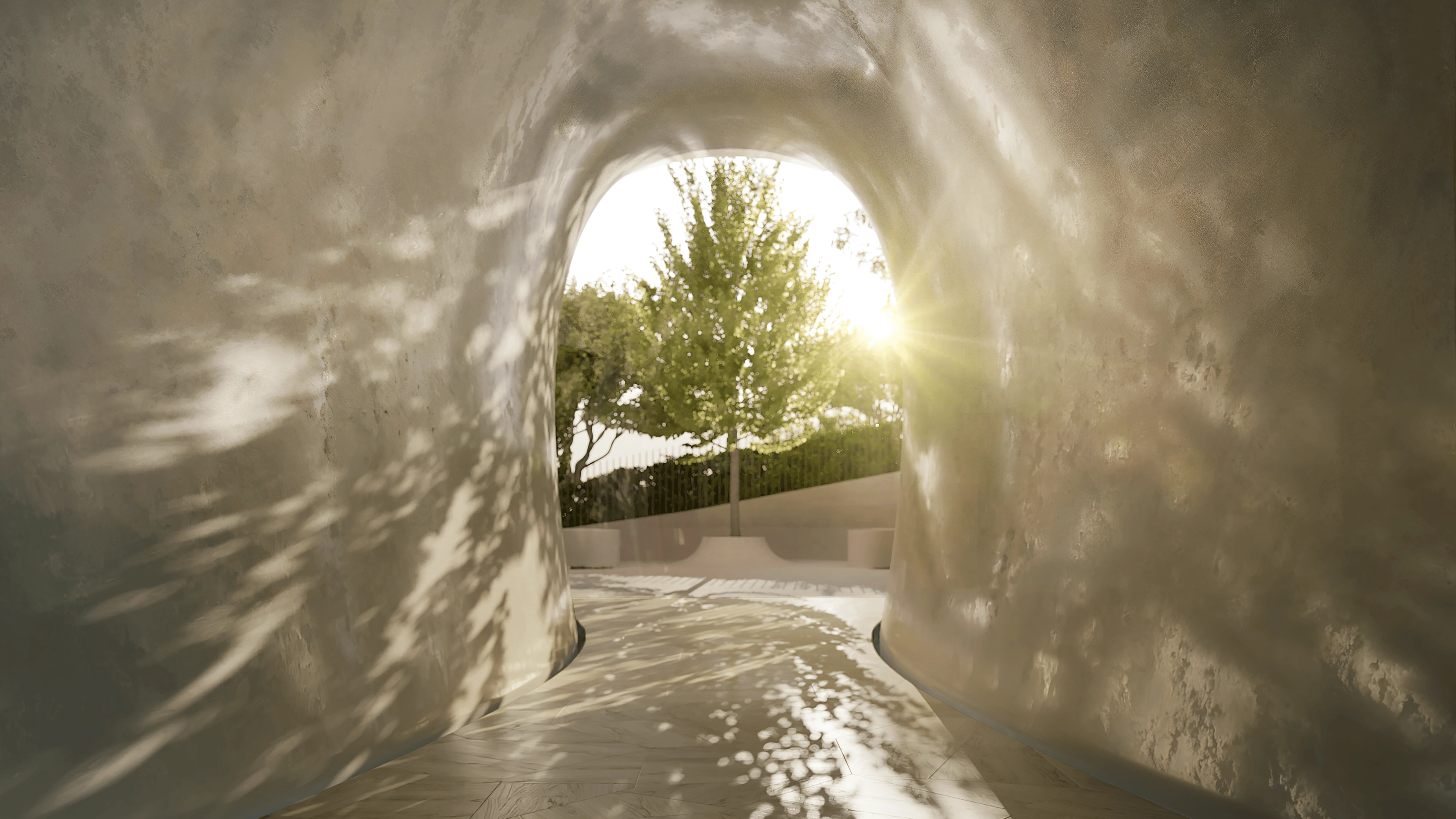 an artist 's impression of a city skyline with a river in the foreground .