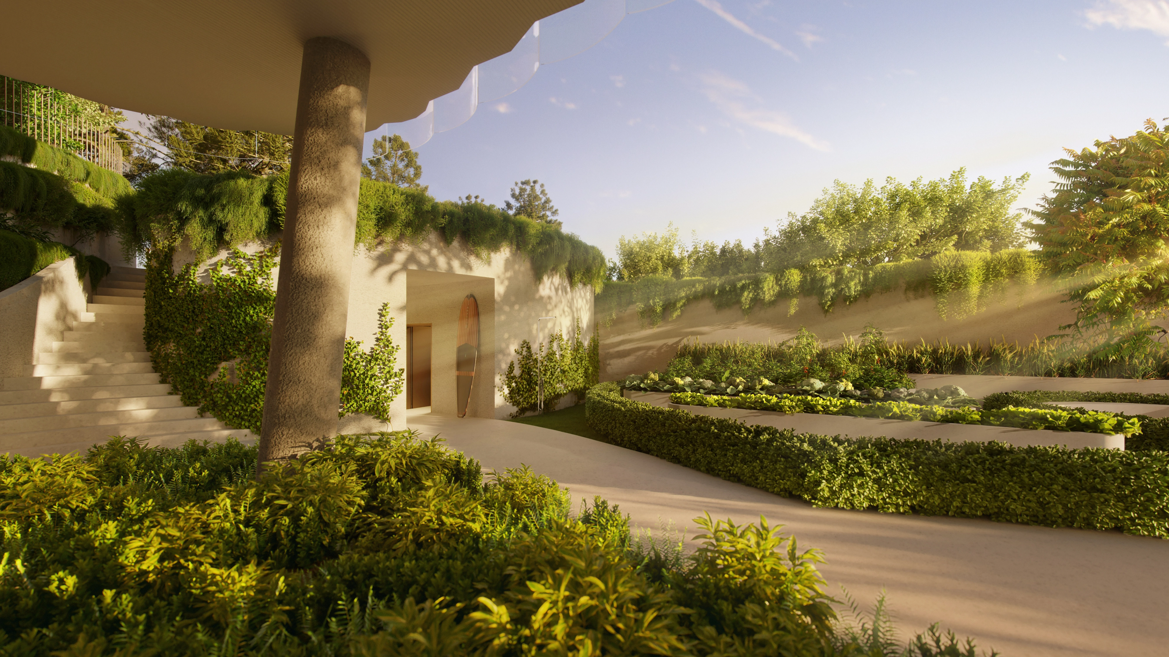 a black folder with a picture of a building on it .