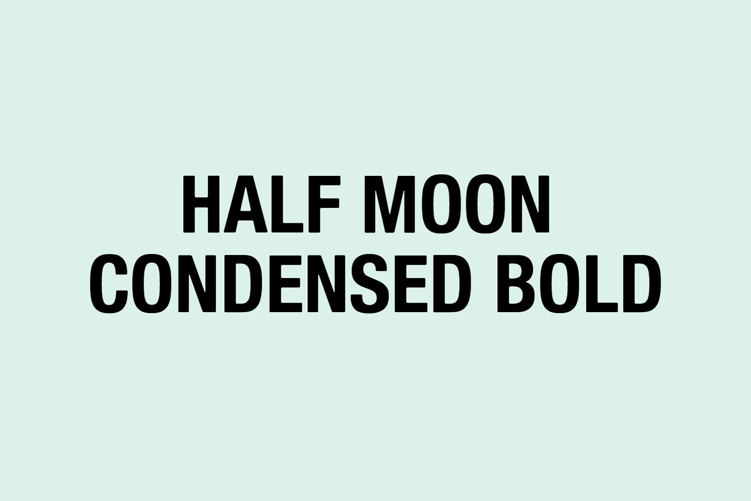 [HM01] Half Moon Wine Store, Custom Typeface.