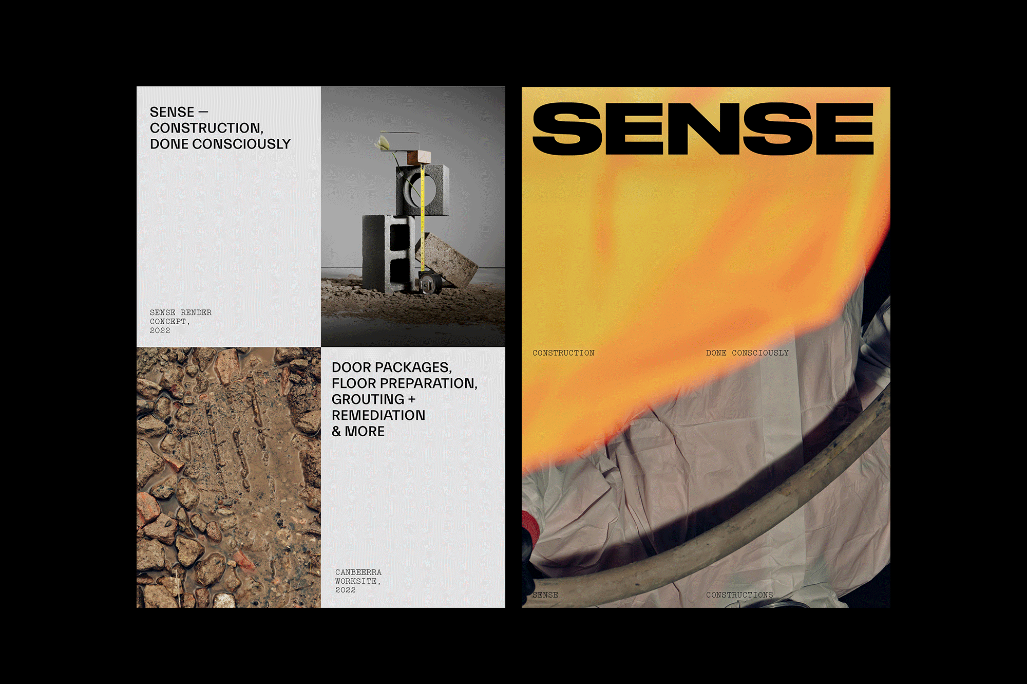 [SC01] Sense Constructions, Brand Identity. Photos: Annika Kafcaloudis.