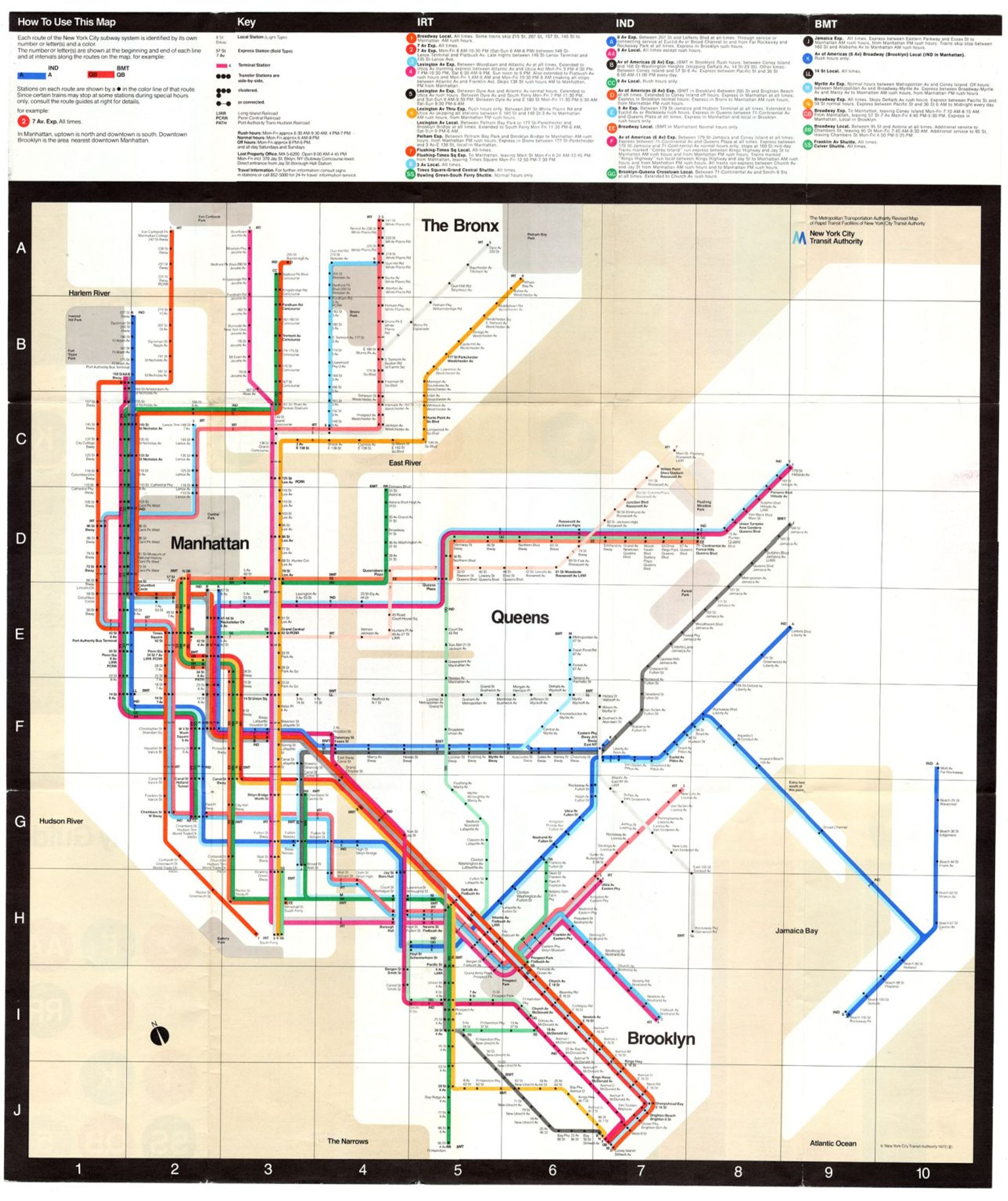 1972 MTA Vignelli map