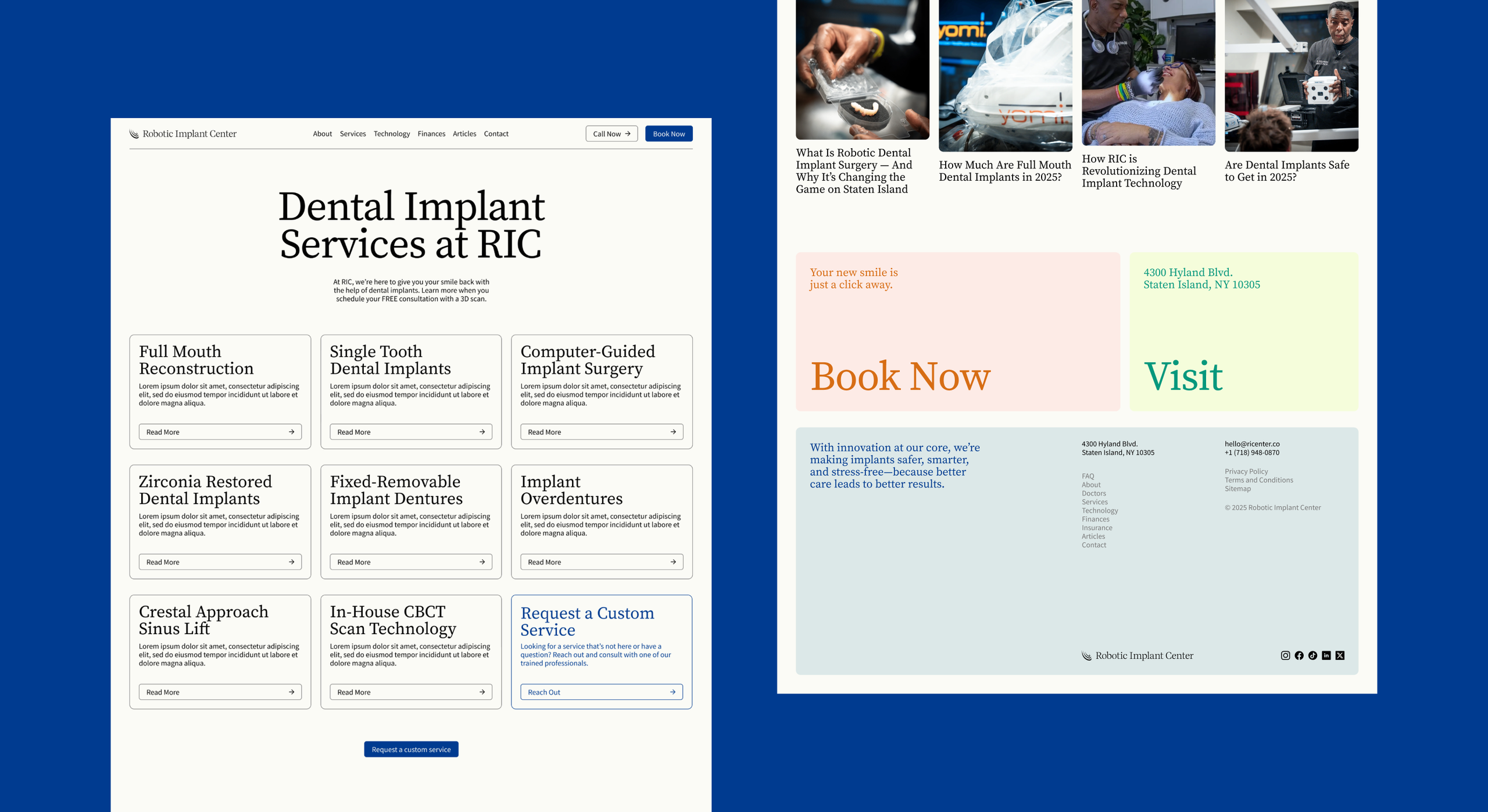 RIC Website Layout