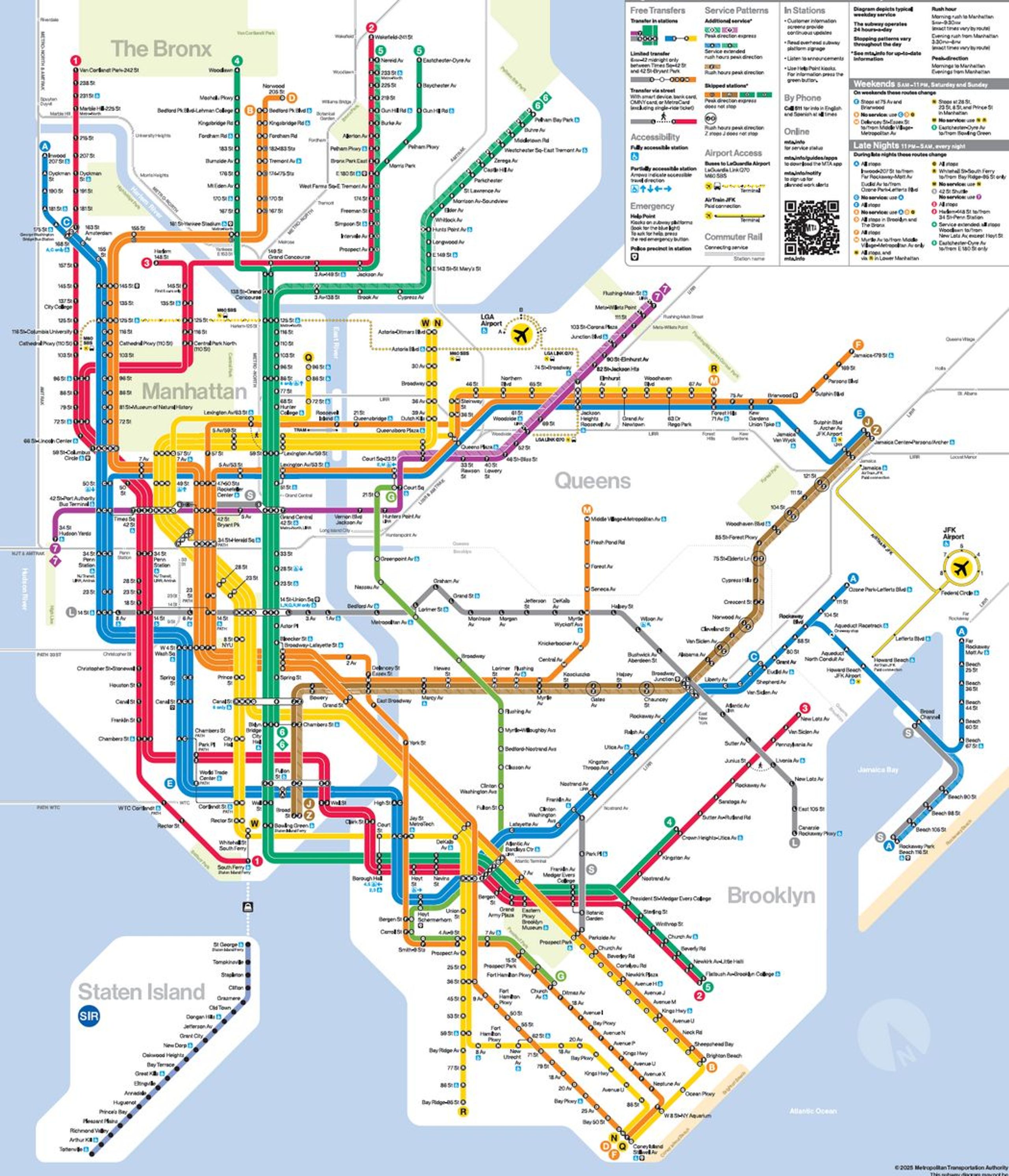 New MTA Map 2025