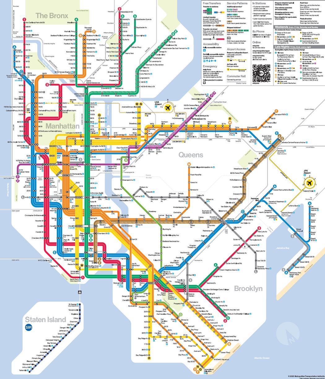 New MTA Map 2025