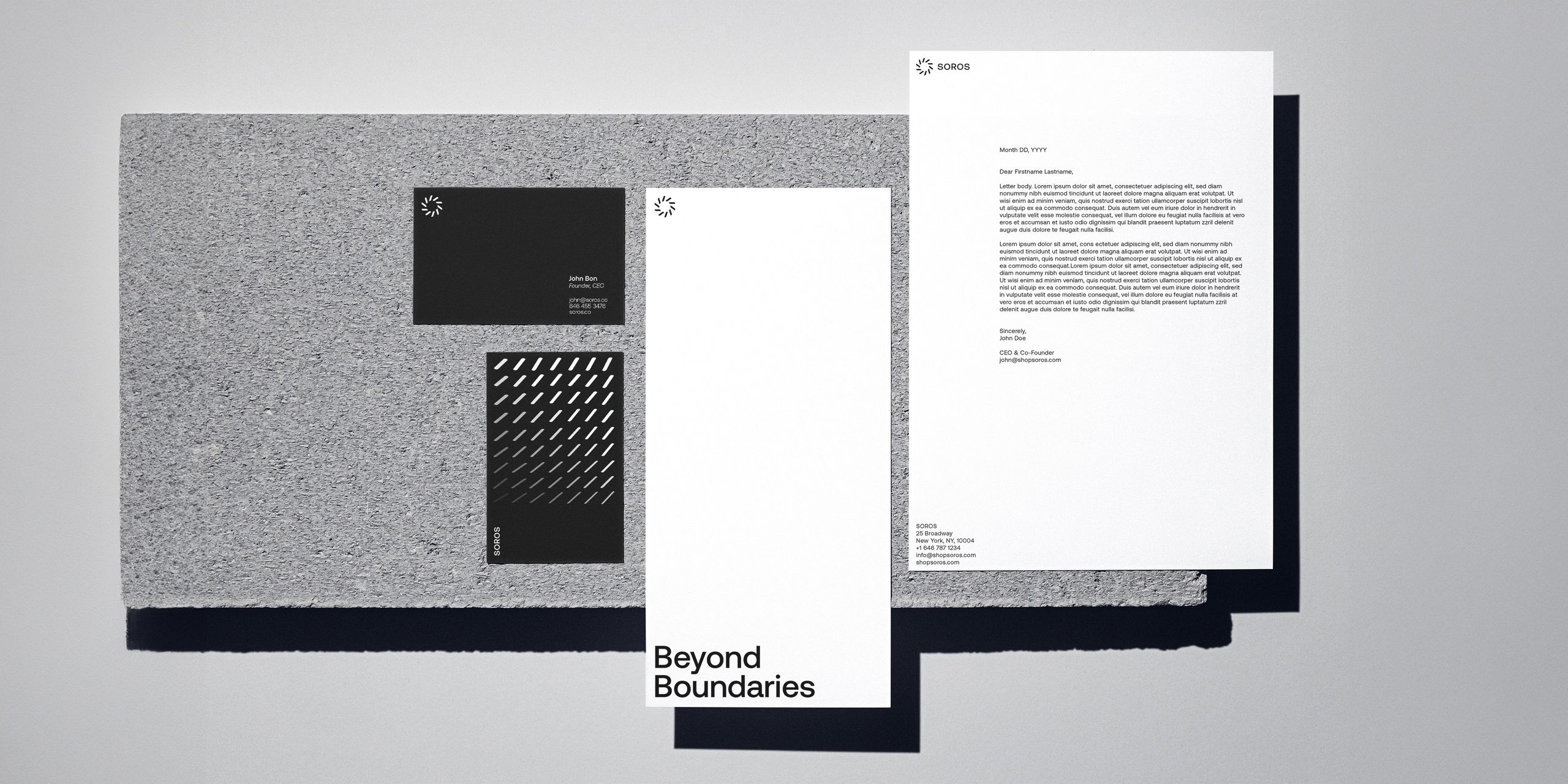 SOROS Stationery Mockup