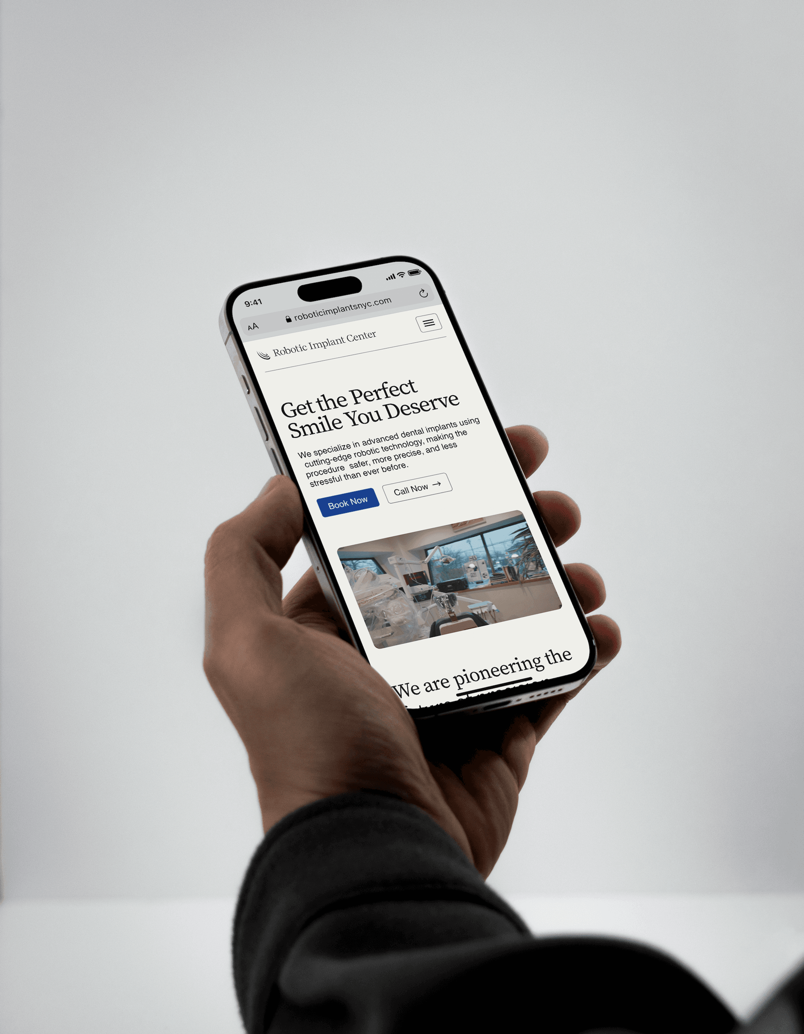 RIC Website on Phone