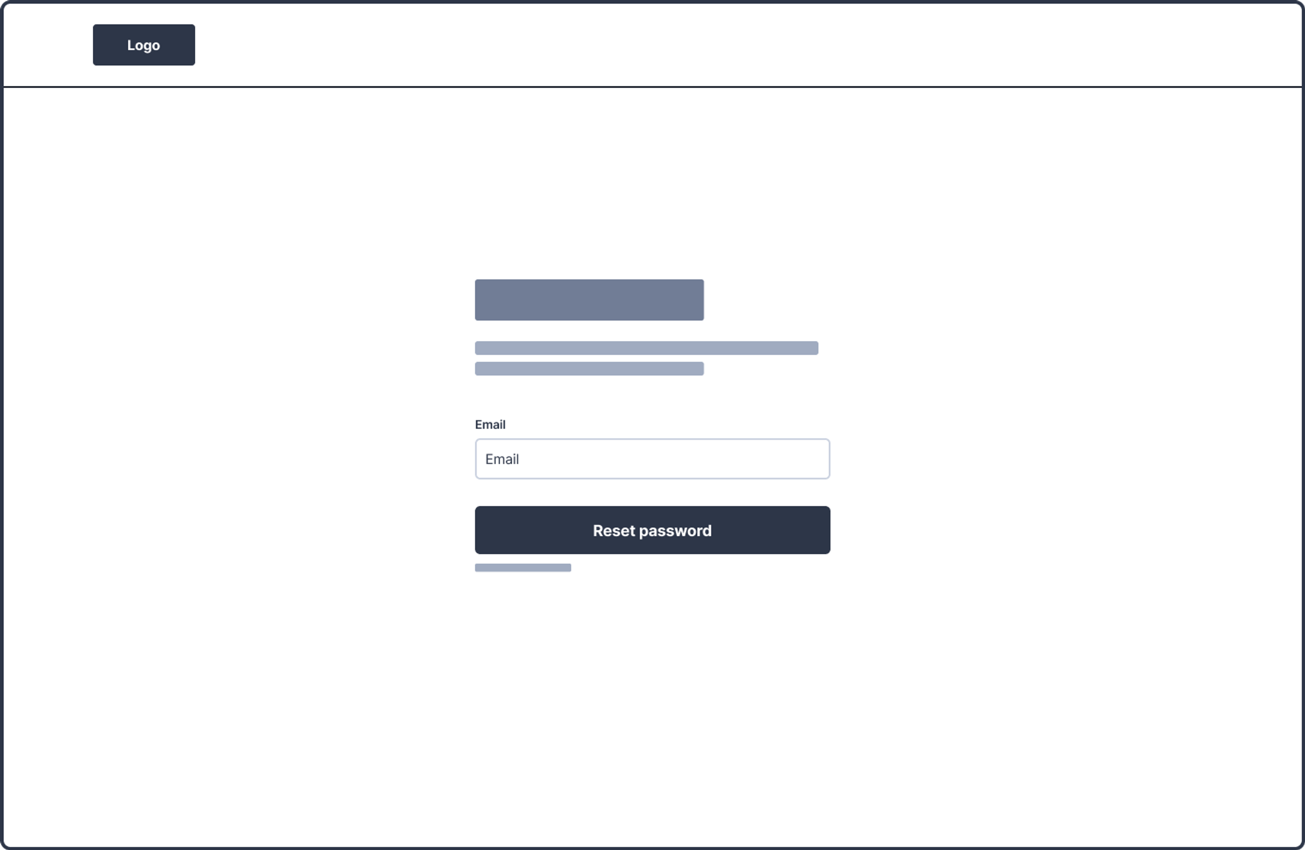 SOROS Forgot Password Wireframe
