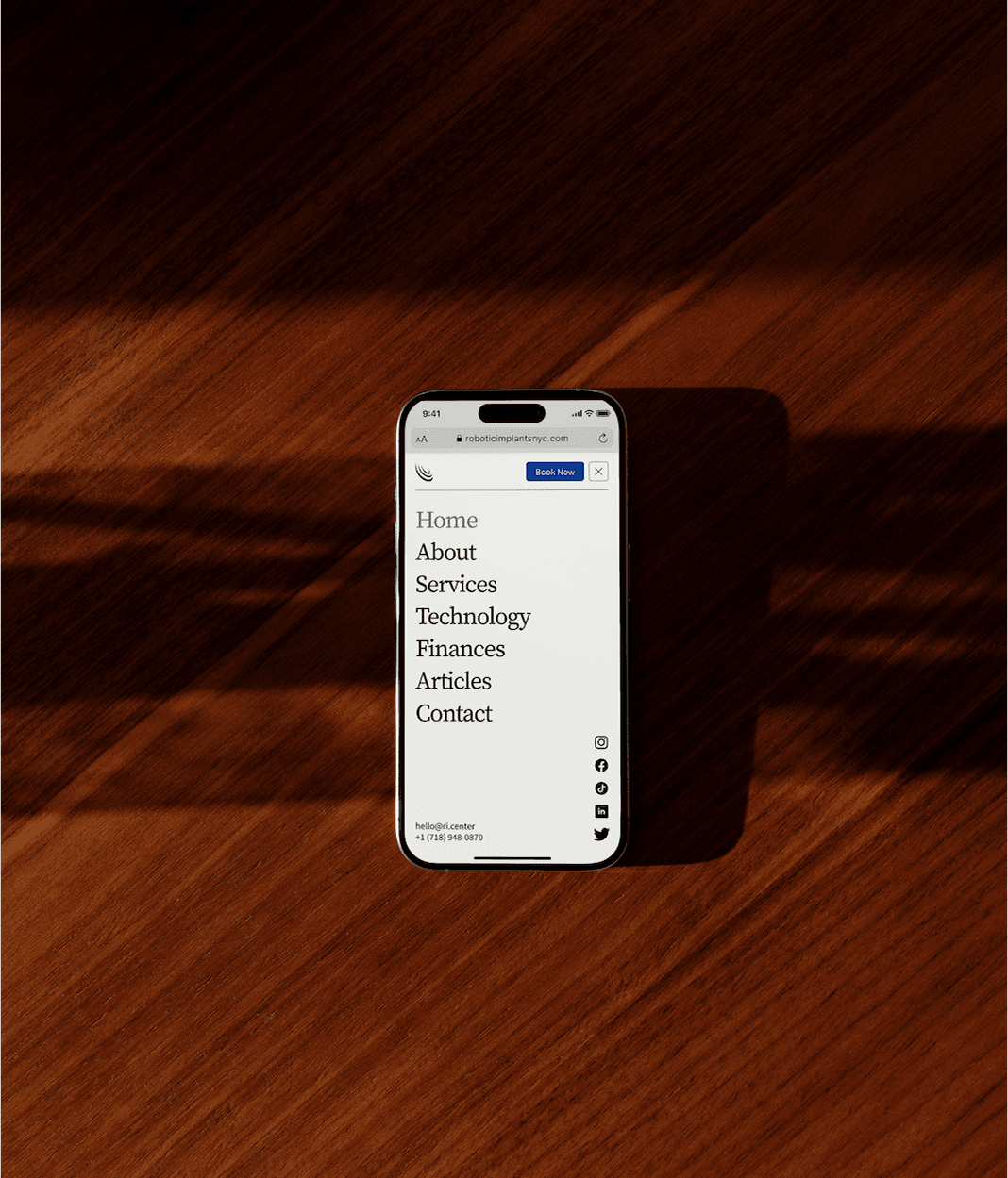 RIC Website Mobile View