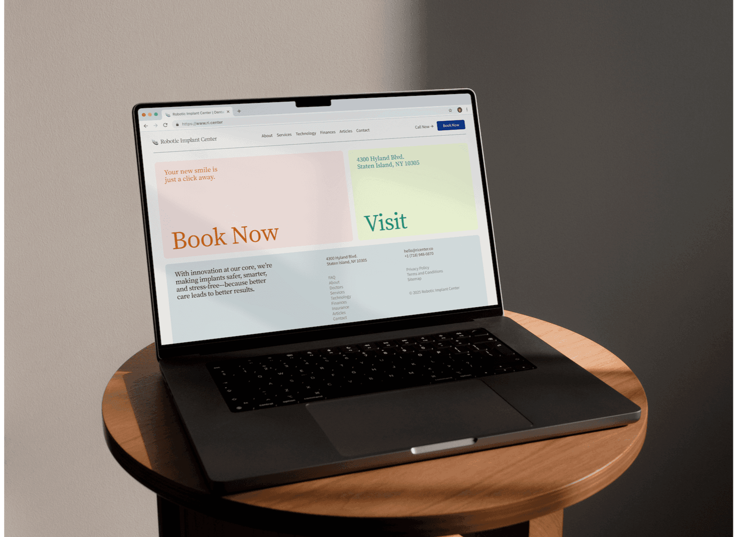 RIC Homepage Mockup
