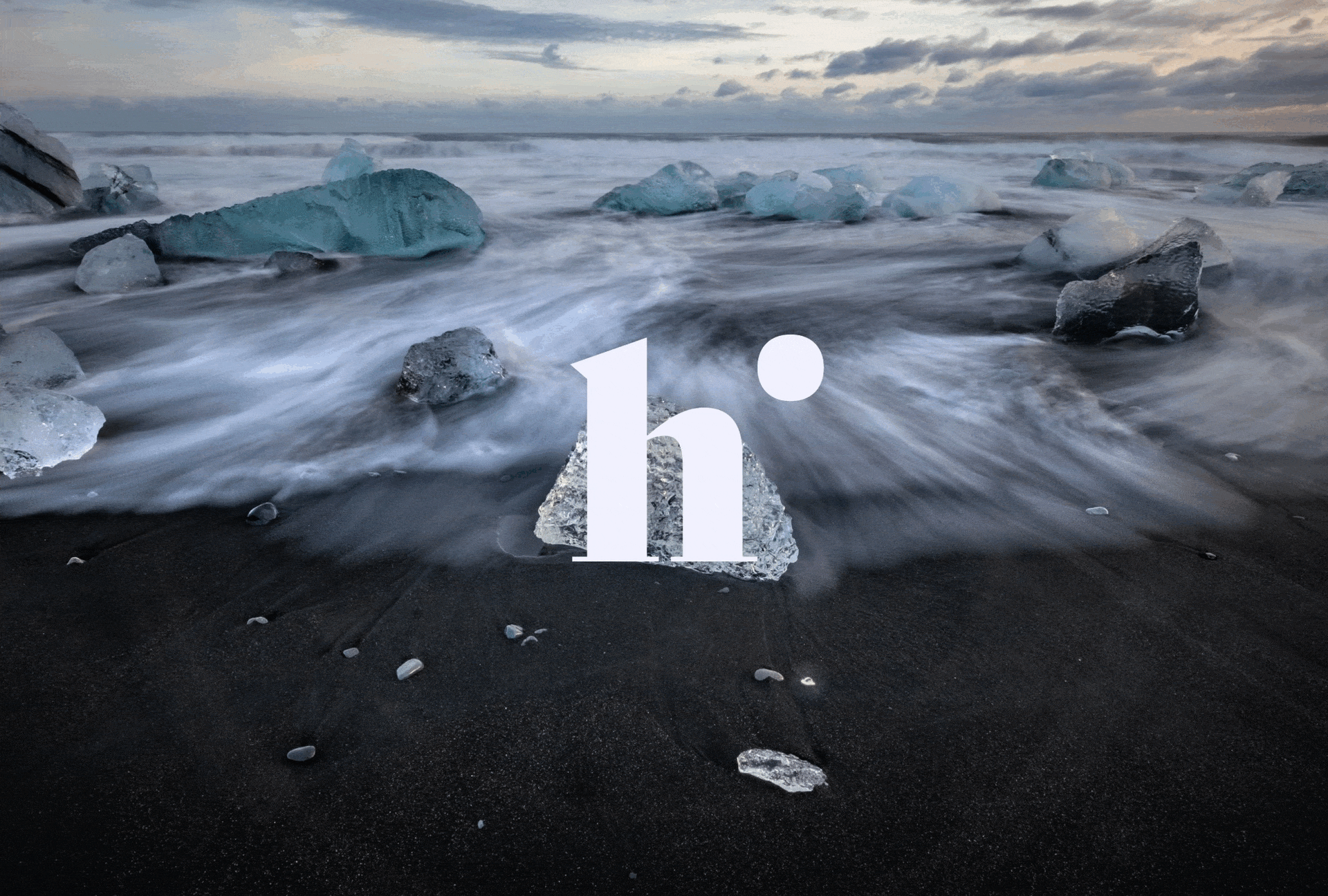 Animated Hint logo transitions over different backgrounds.
