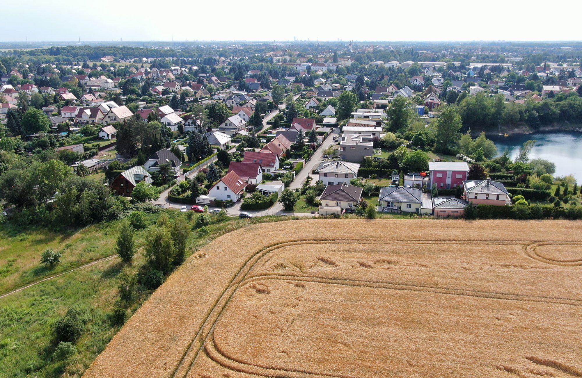Grüner Winkel am See Taucha