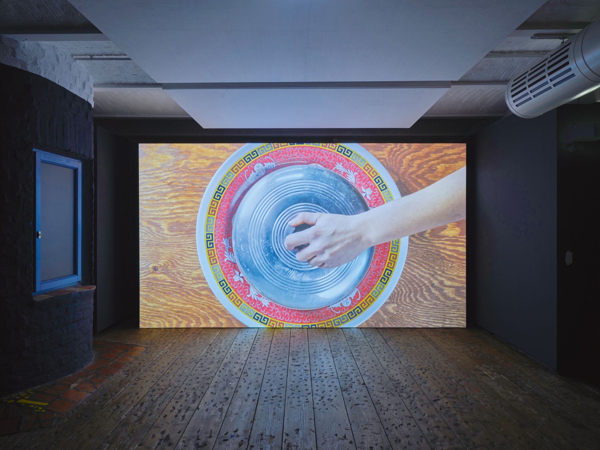 Still from Cosmic Generator, 2017. Installation view