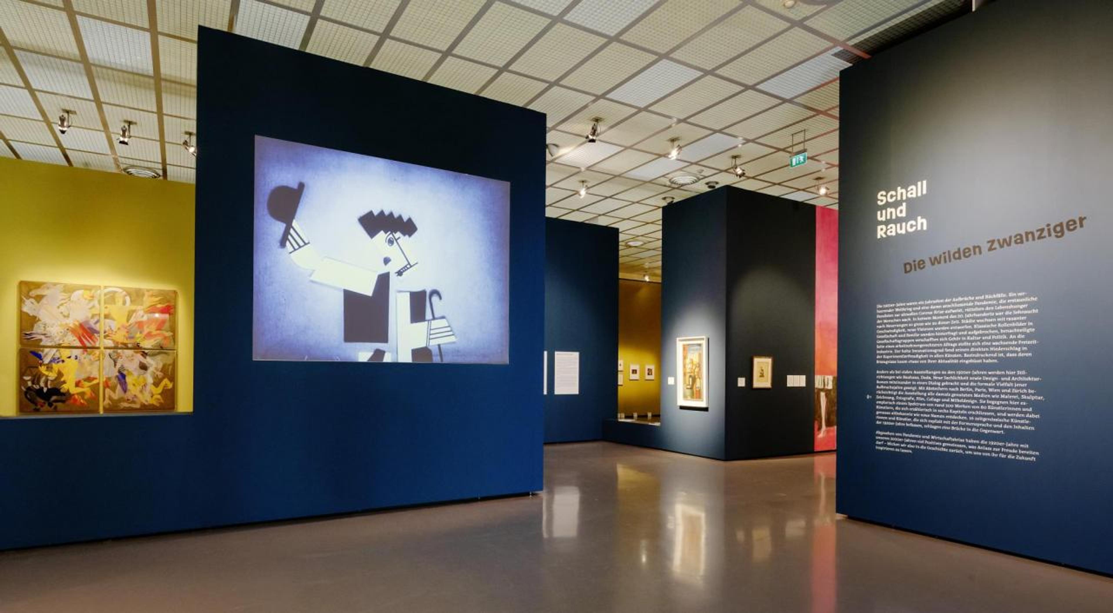 Installation view, &ldquo;Smoke and Mirrors. The Roaring Twenties&quot;, Kunsthaus Zürich, 2020; Photo &copy; Franca Candrian