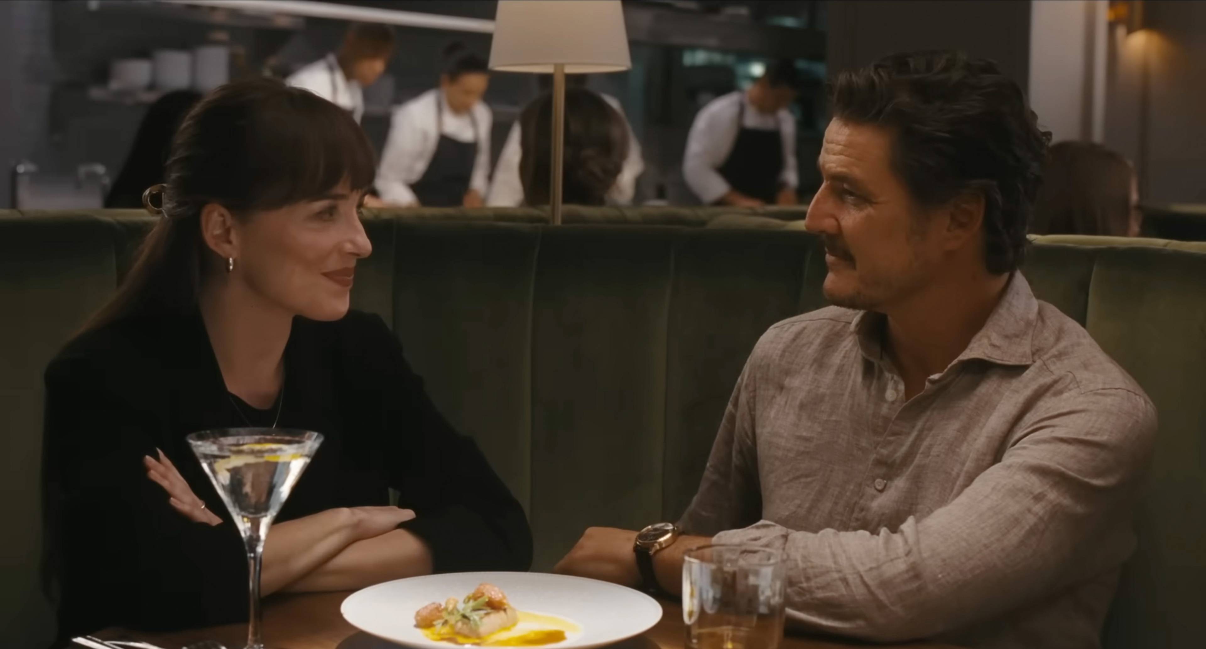 Still from Materialists, dir. Celine Song, 2025