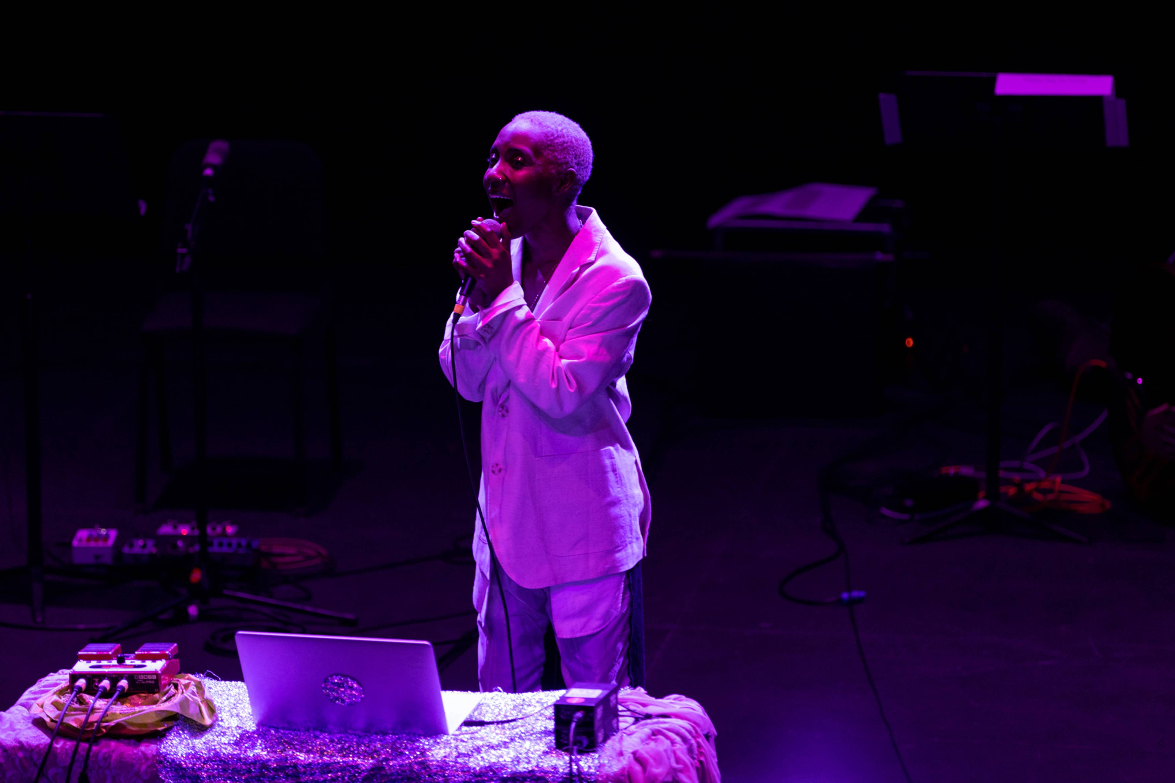 ricky sallay zoker, Radical Self-Love, performance documentation, REDCAT, Los Angeles, 2023.