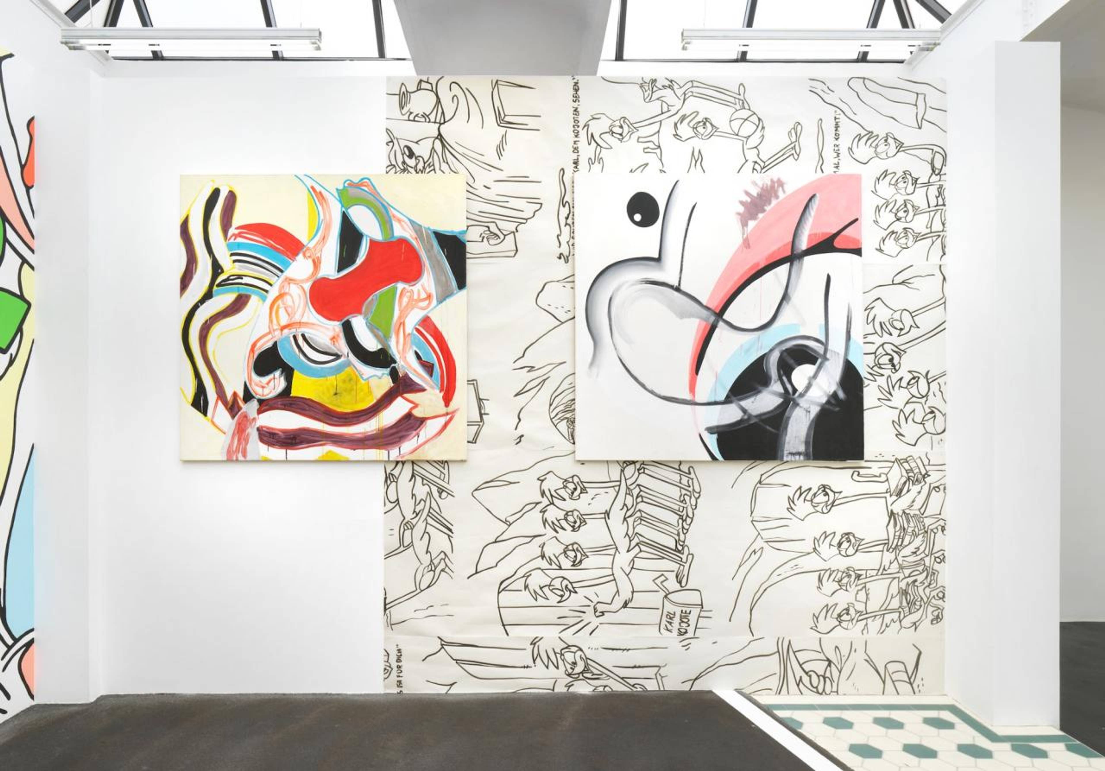 View of Michel Majerus, “gemälde,” neugerriemschneider, Berlin