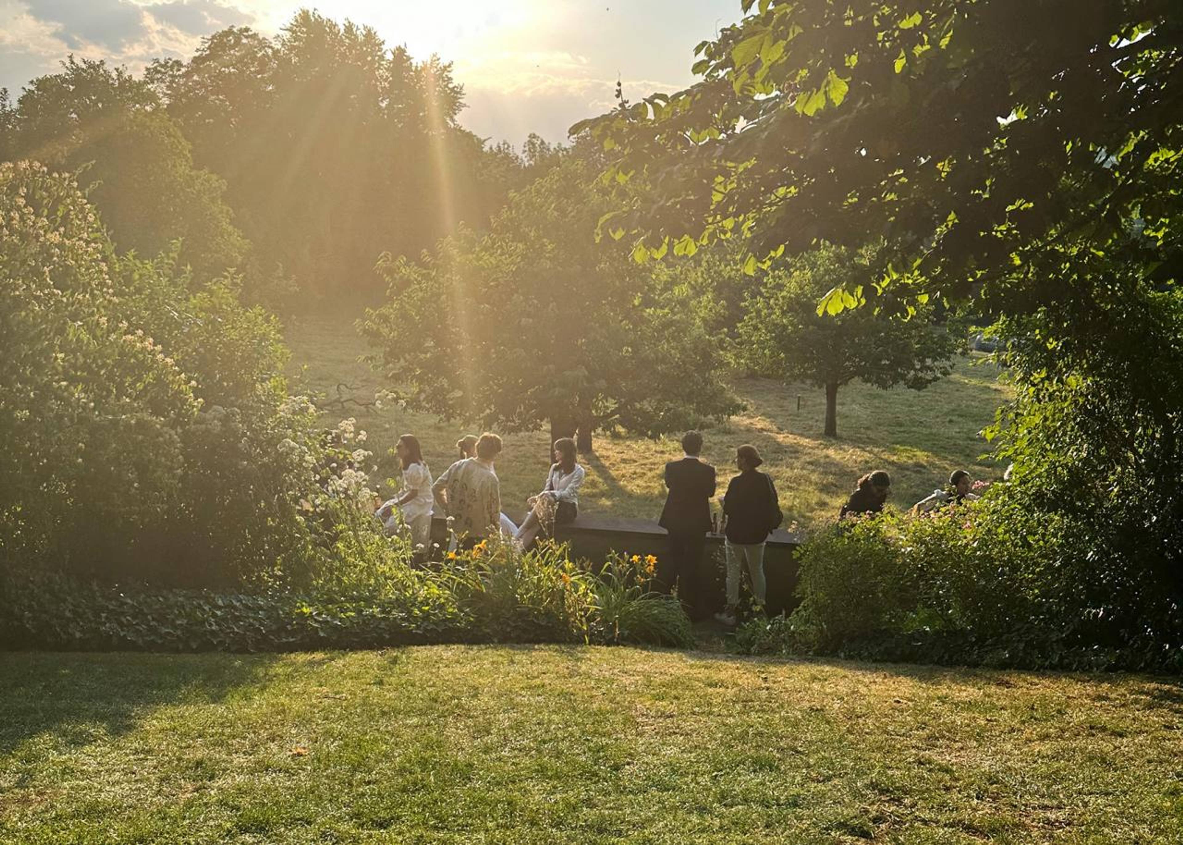 The Beyeler Foundation garden. Rumor has it, the cows that graze nearby are bussed in once a season for the fair.