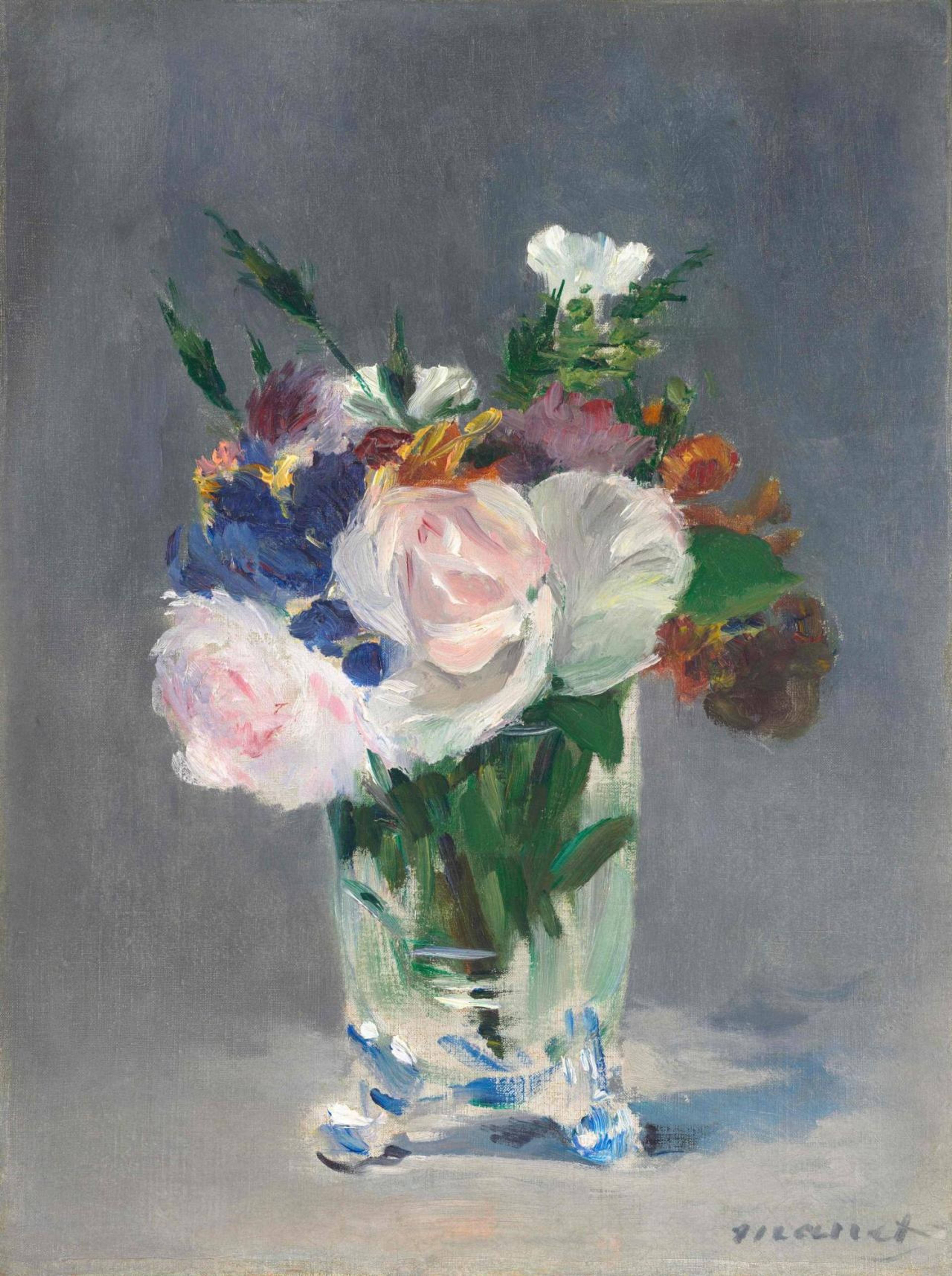Édouard Manet, Flowers in a Crystal Vase, ca. 1882
