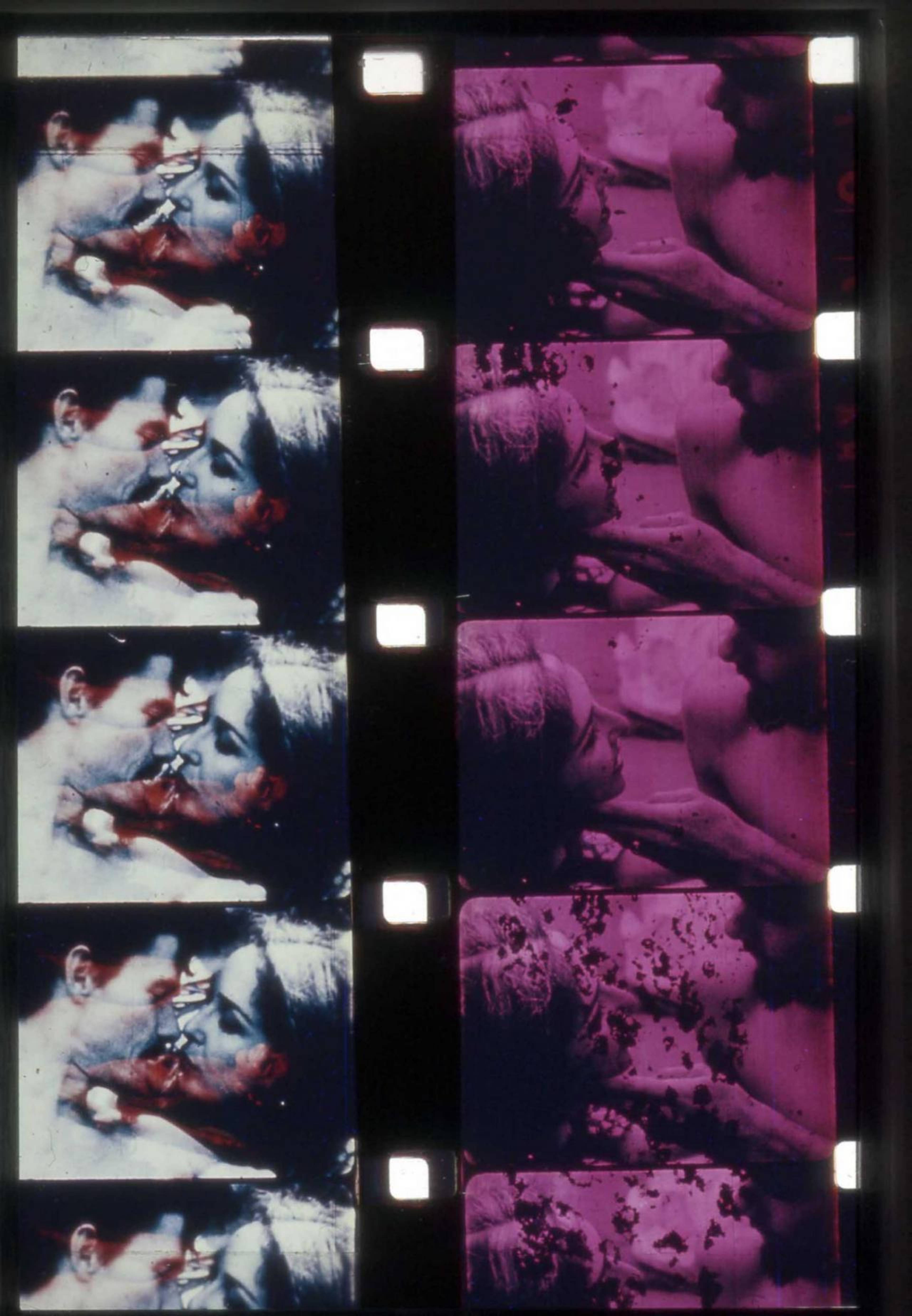 Carolee Schneemann, Two film strips from Fuses, 1964–67