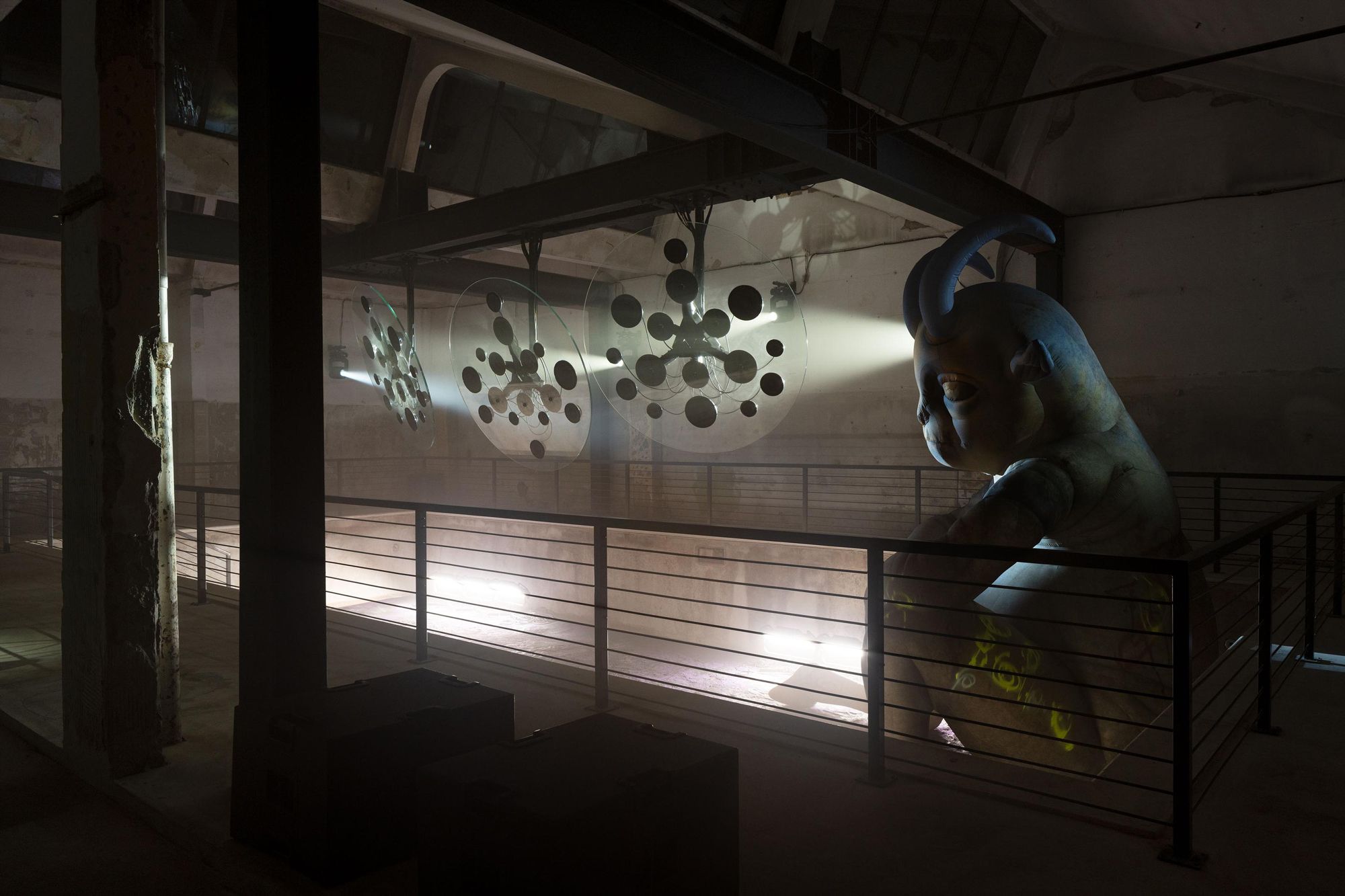 Views of Bill Kouligas and Niklas Bildstein Zaar, “The Suspended Hour,” Capsule Plaza