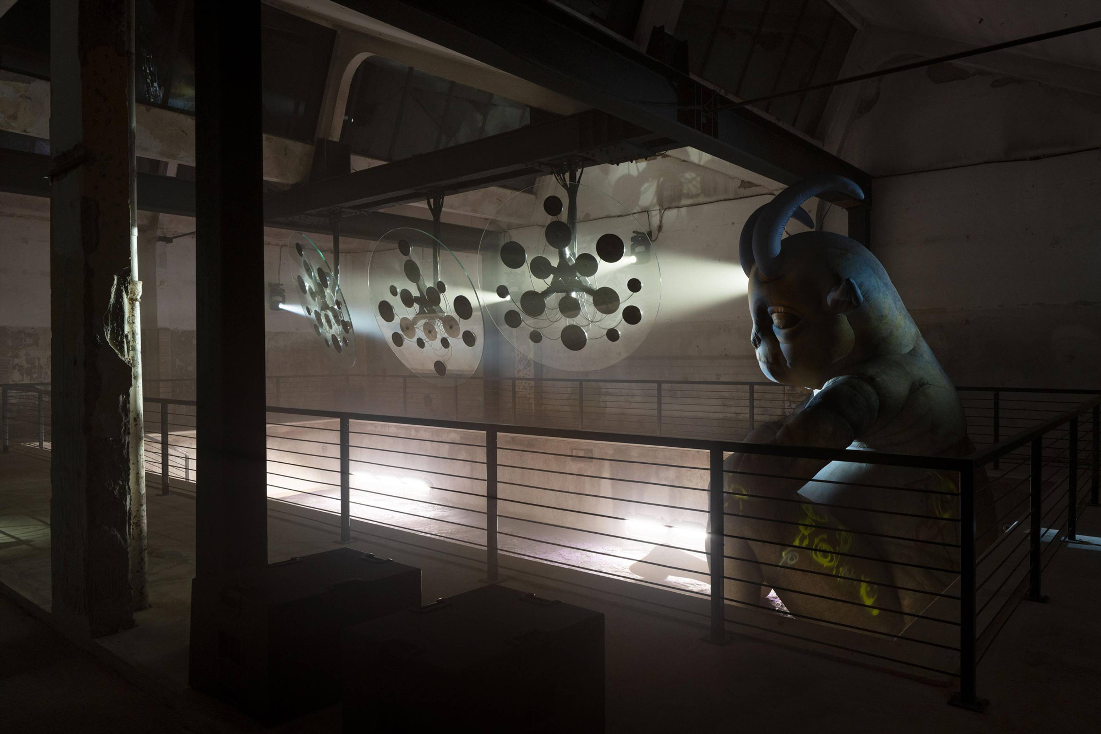 Views of Bill Kouligas and Niklas Bildstein Zaar, “The Suspended Hour,” Capsule Plaza