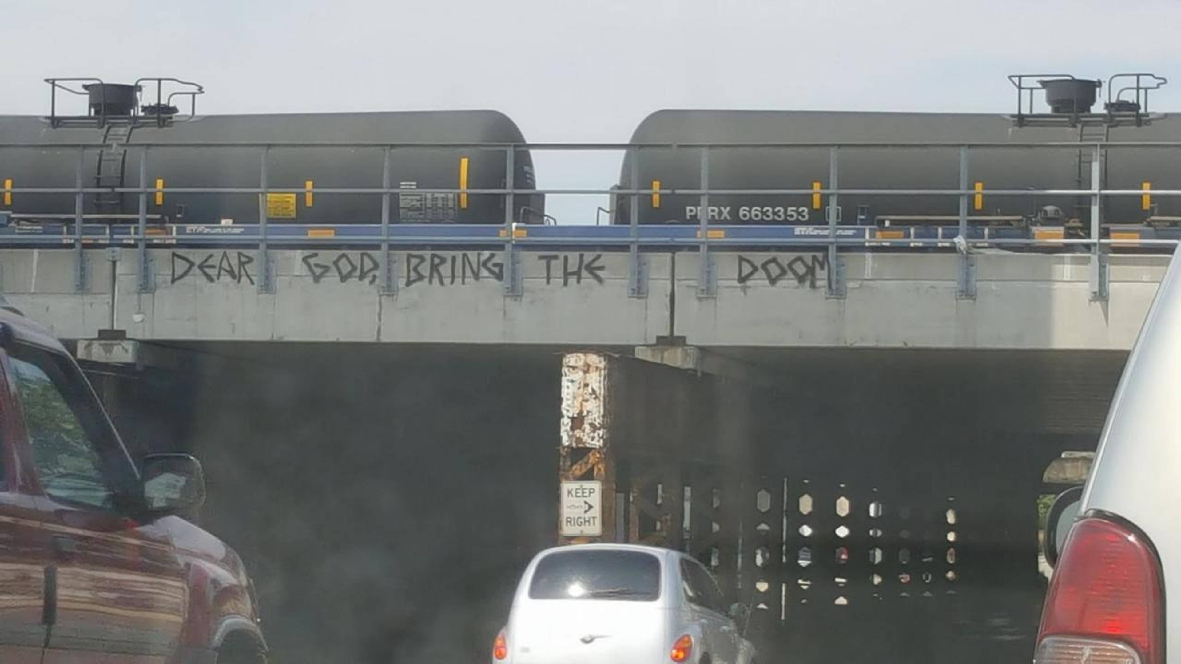 "Dear God Bring the Doom"