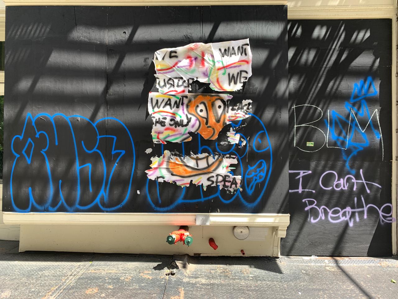 Street art, made during the BLM protests in the summer of 2020