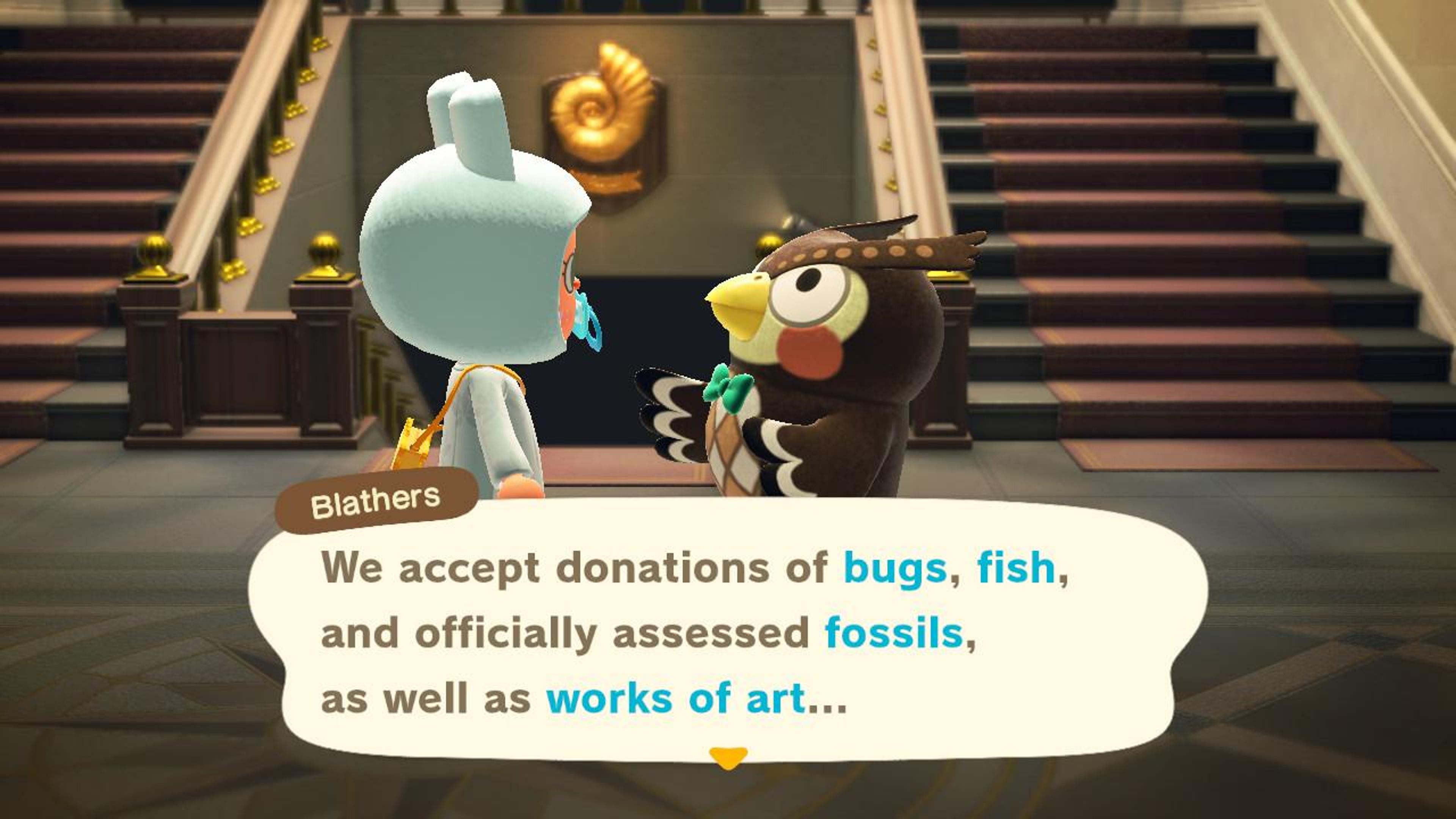 Blathers , Screenshot from Animal Crossing; New Horizons