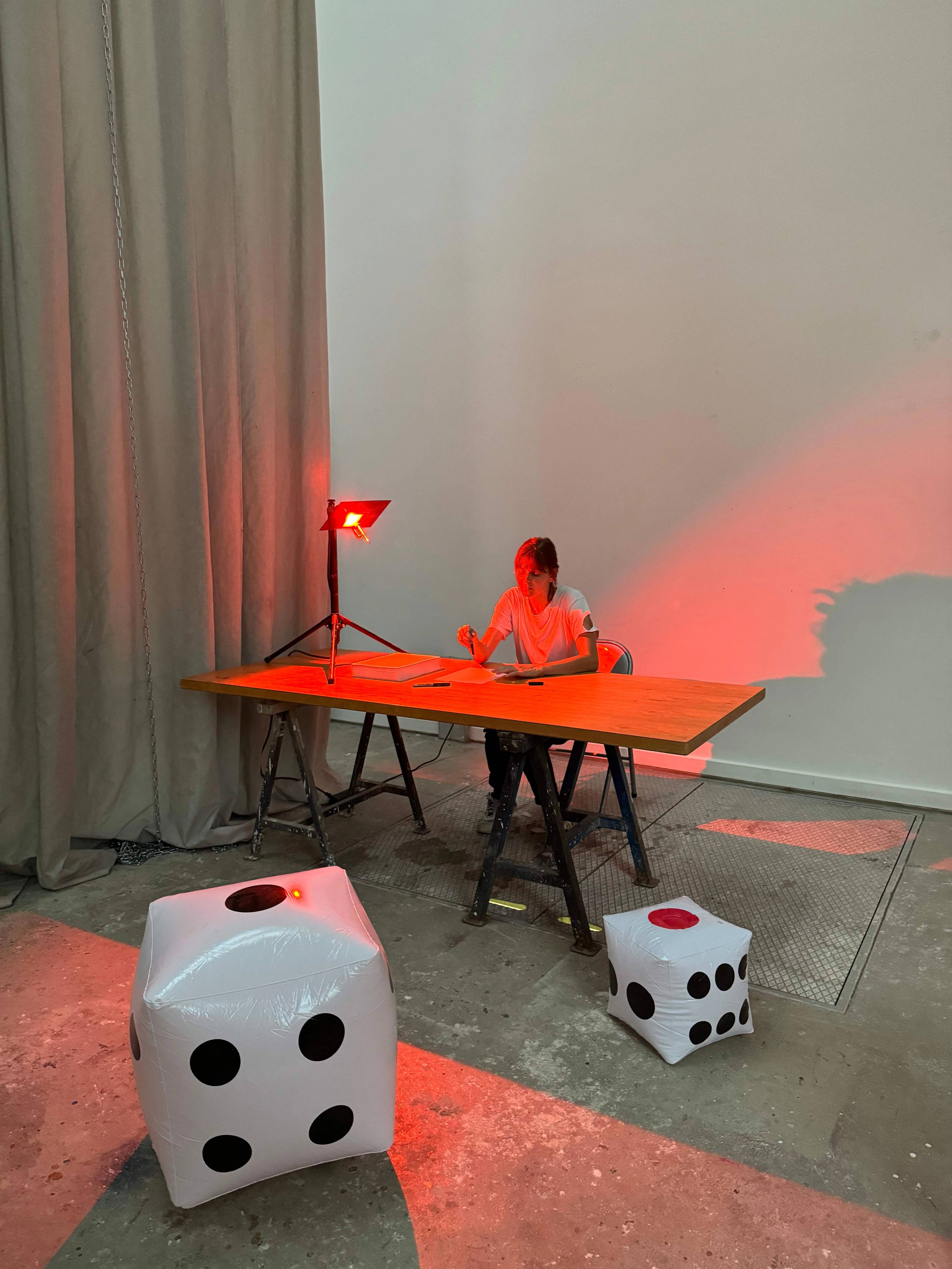 View of “Multisensory Dreams: Luminous Domes and Vibrant Phantoms”, Kunstakademie Karlsruhe, 2024