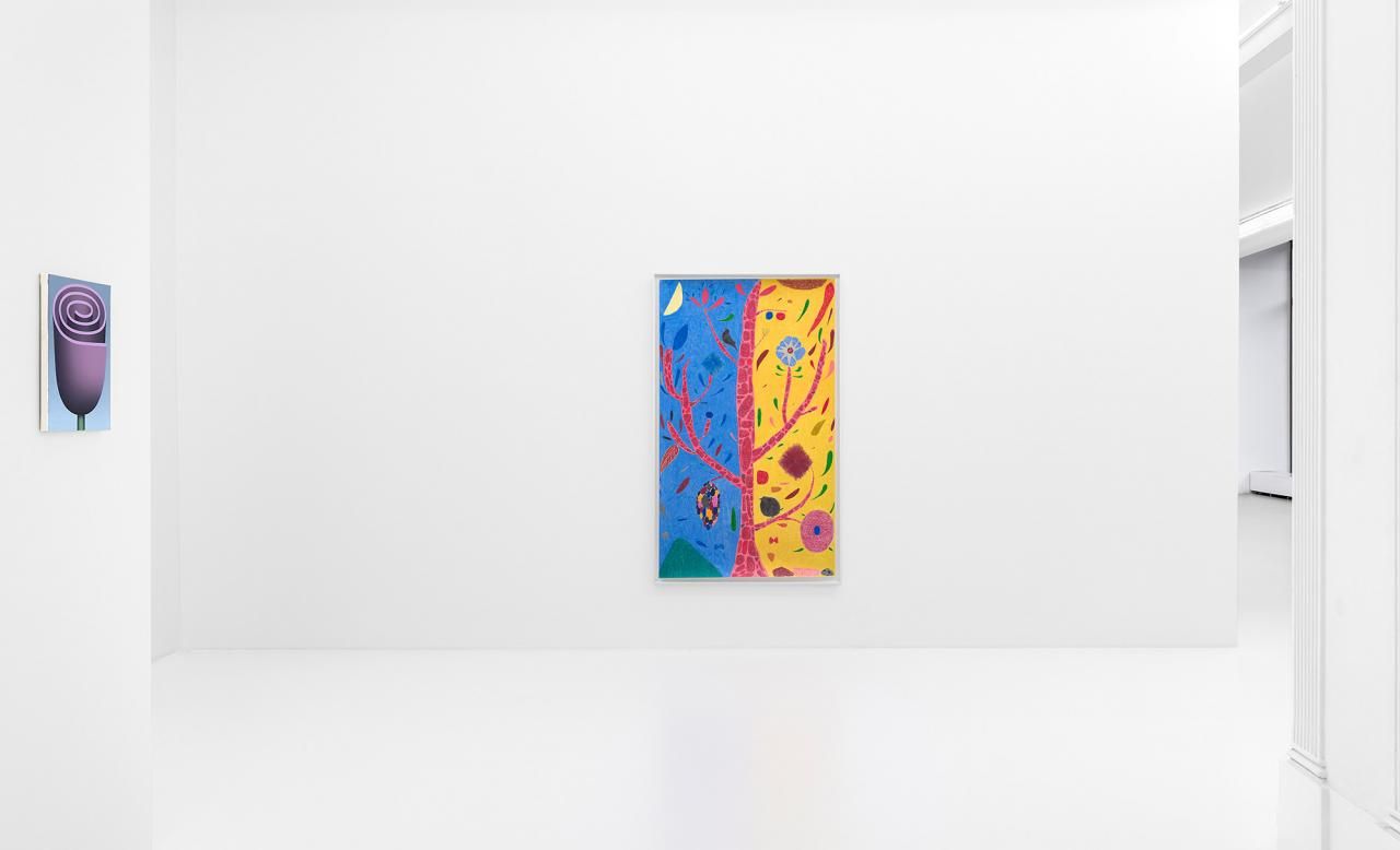 Shota Nakamura, Untitled (ribbon-strings-prisms), 2020