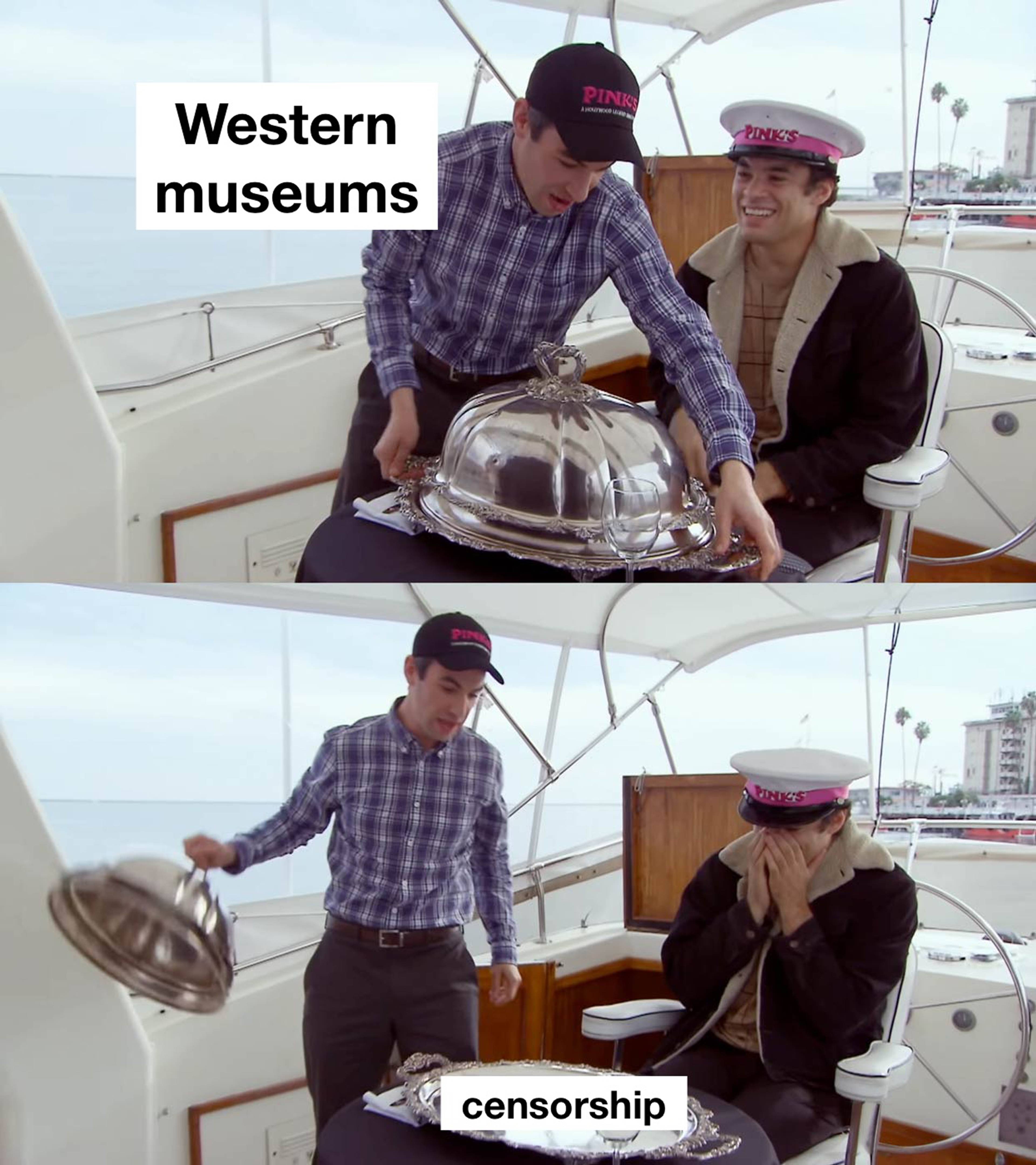 Meme: Western musuems – censorship