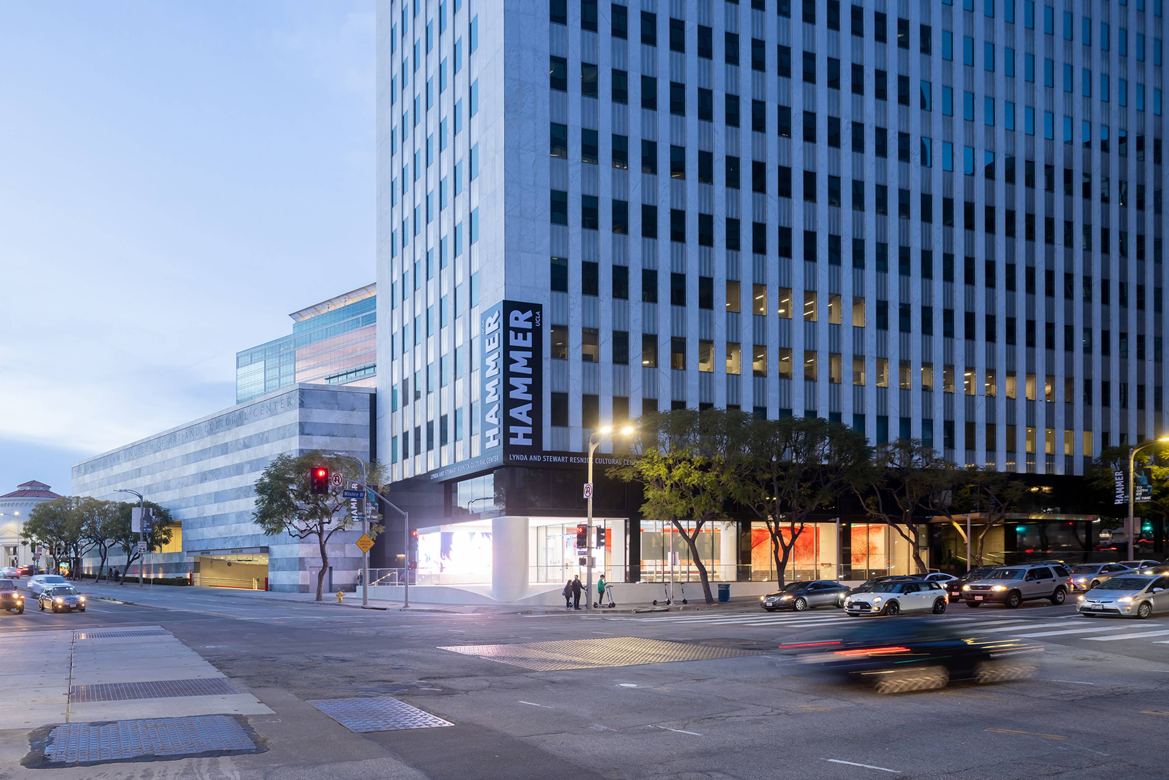 Exterior of the Hammer Museum at University of California