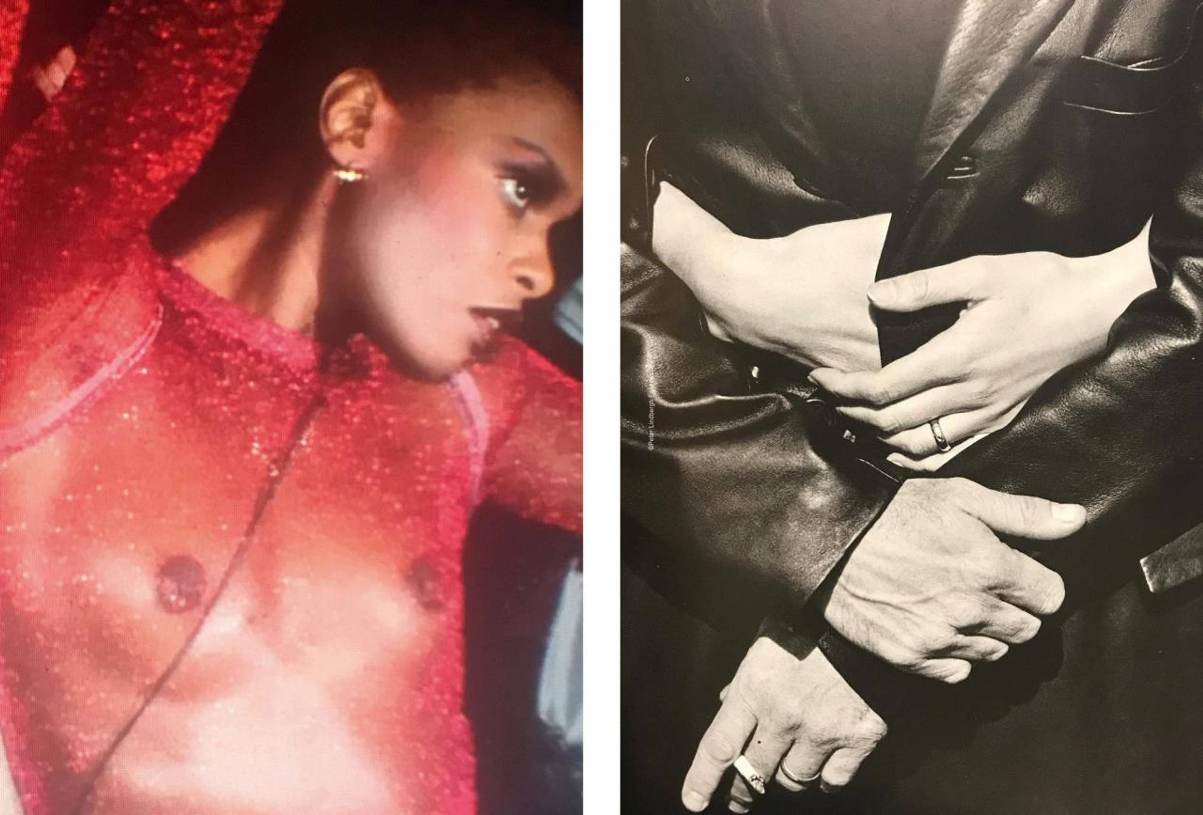 Left: Book 1; photo: Studio 54; right: Book 1; photo: Peter Lindbergh Foundation
