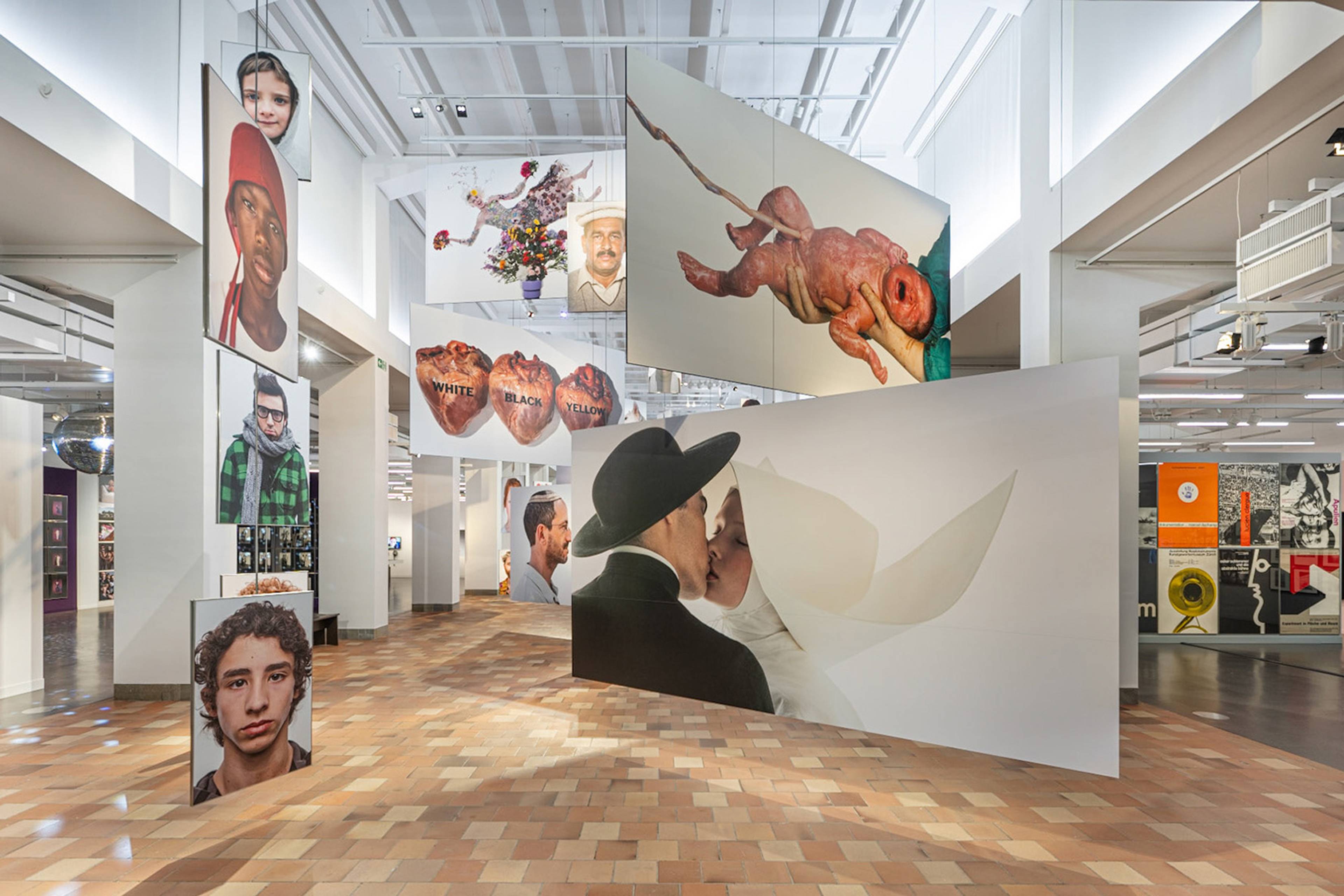 View of Oliviero Toscani, “Photography and provocation,” Museum für Gestaltung Zürich, 2025