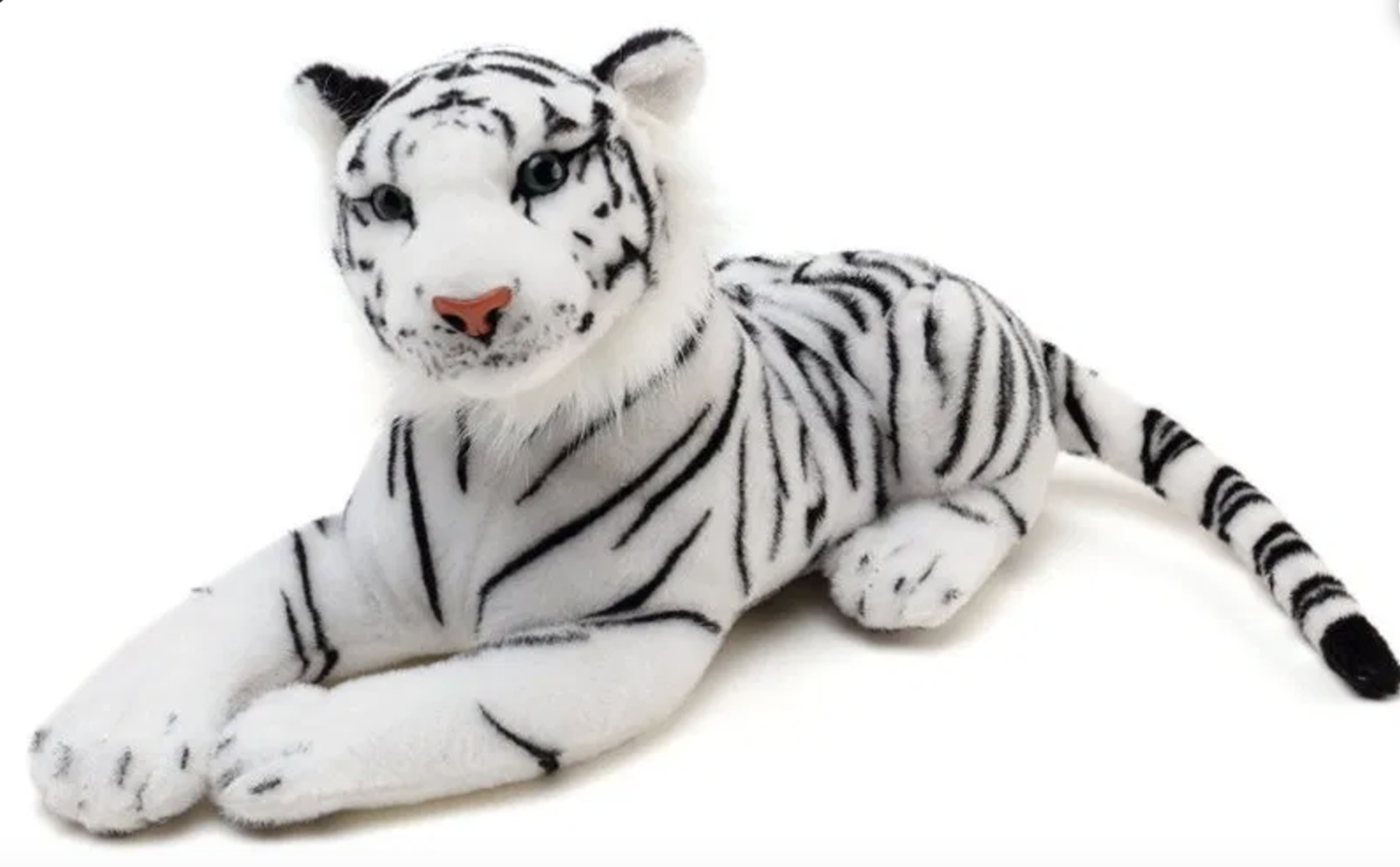 Plush white Siberian Tiger