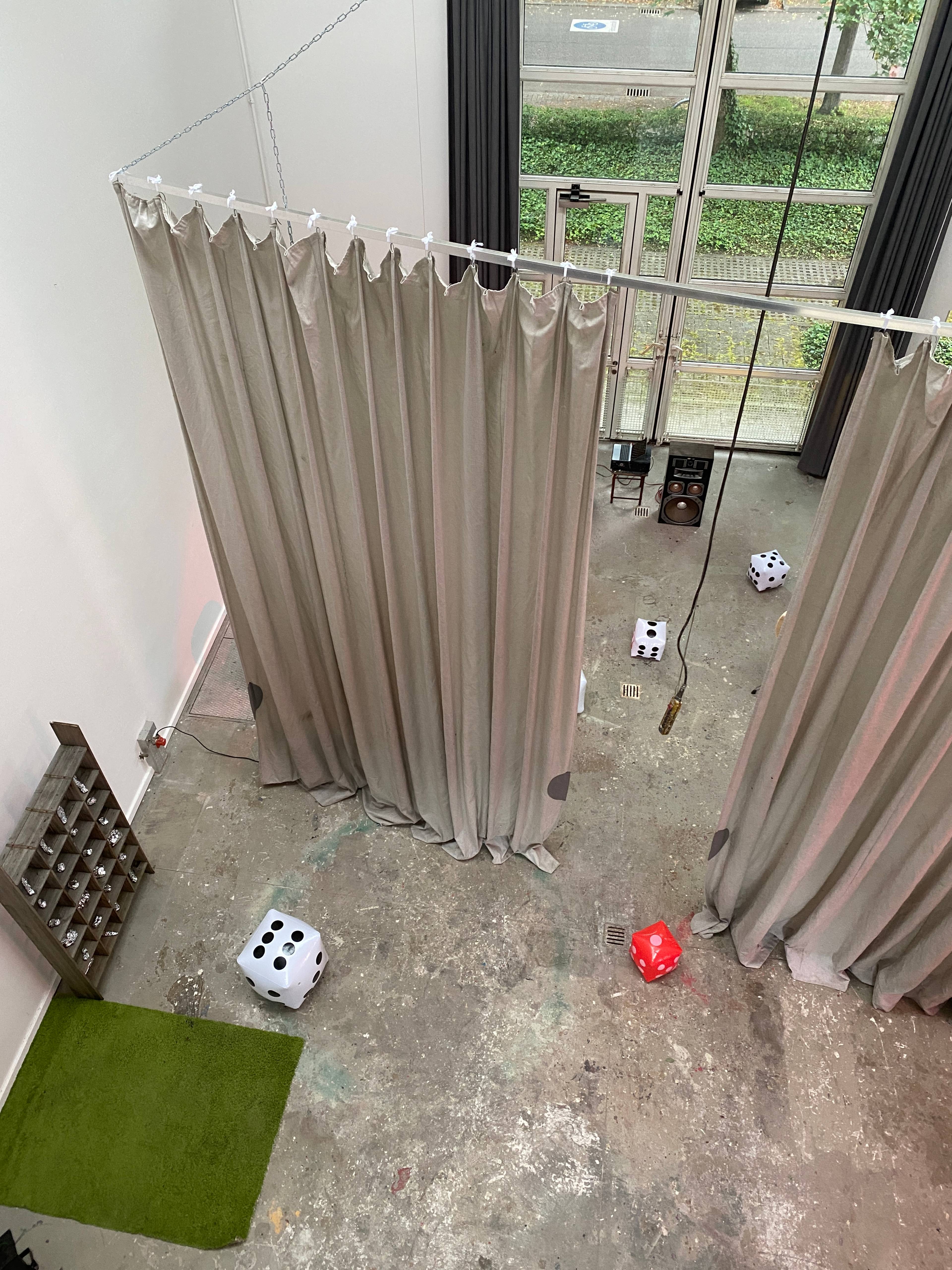 View of “Multisensory Dreams: Luminous Domes and Vibrant Phantoms”, Kunstakademie Karlsruhe, 2024