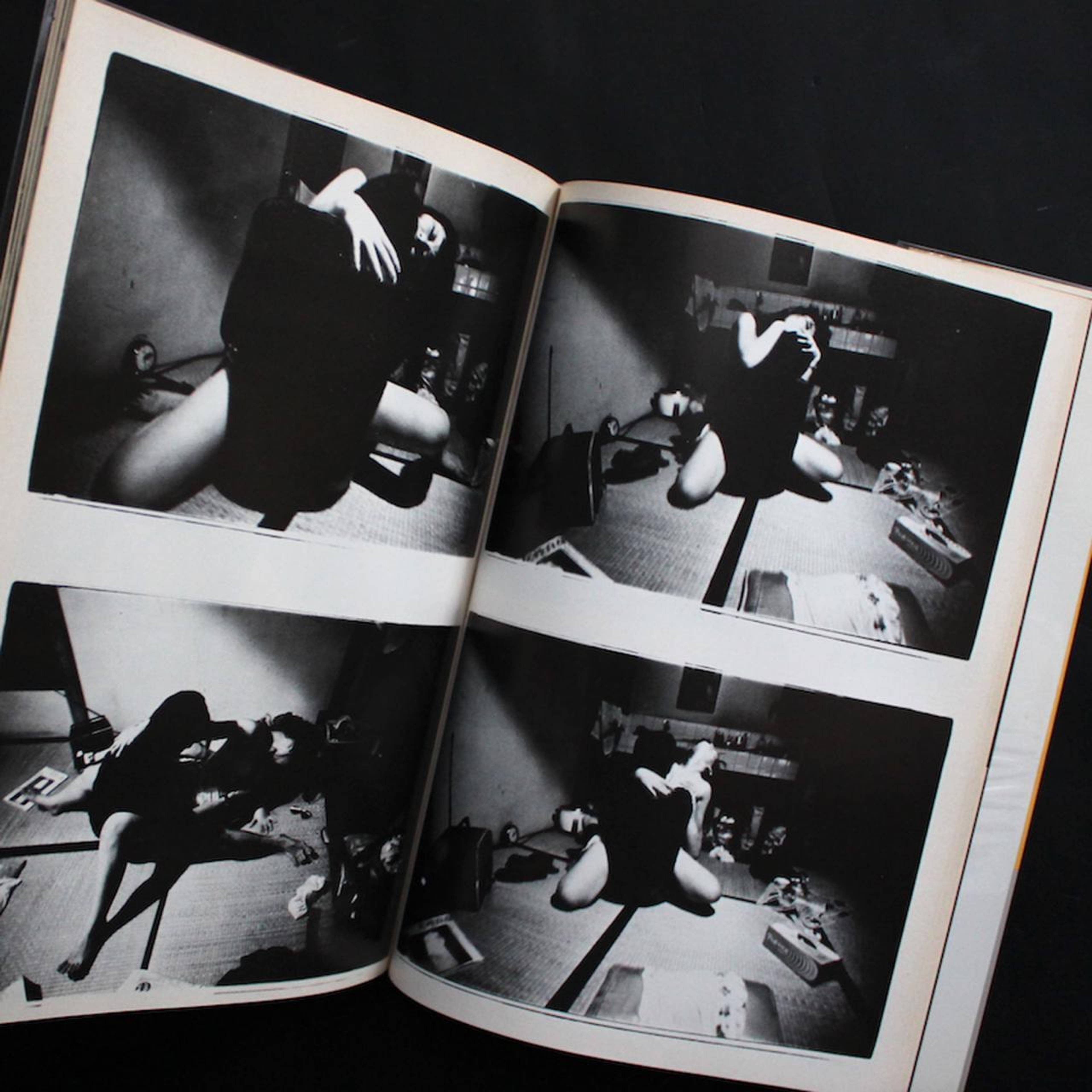 Spread from Izumi Suzuki, I-Novel (私小説), 1986. Courtesy: Byakuya-Shobo, Tokyo. Photos: Nobuyoshi Araki