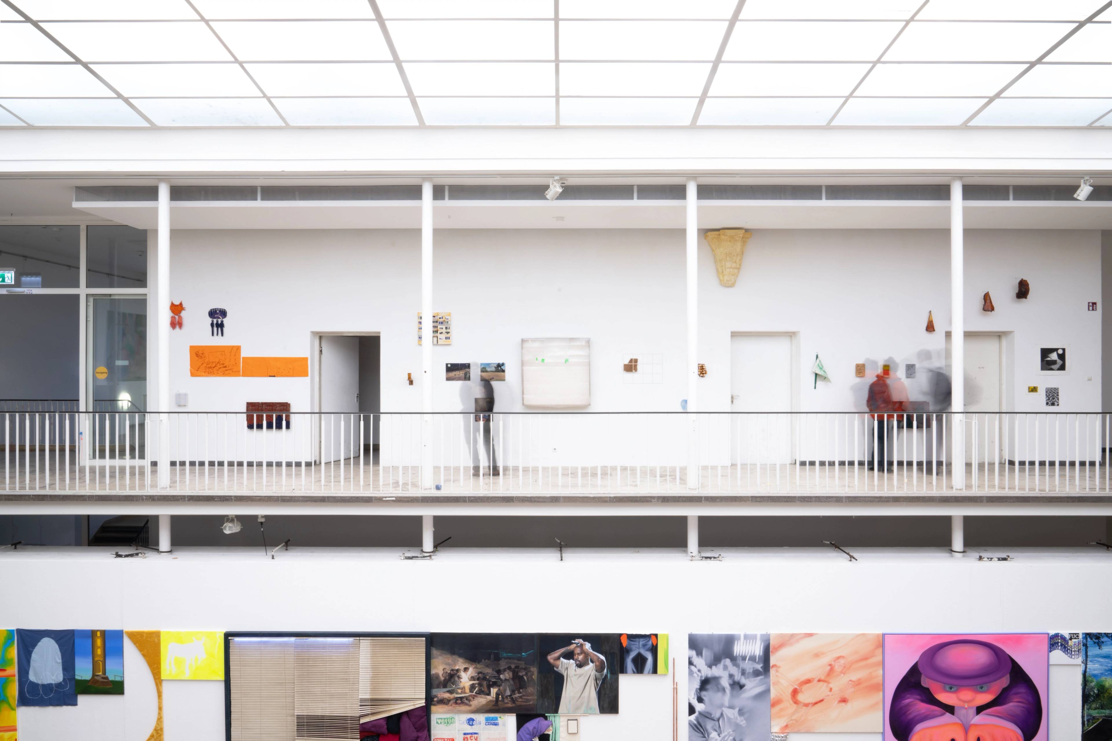 View of Exhibition End-of-Year at Kunstakademie Karlsruhe, curated by Rita Vitorelli, Christian Kobald & Franz Ackermann