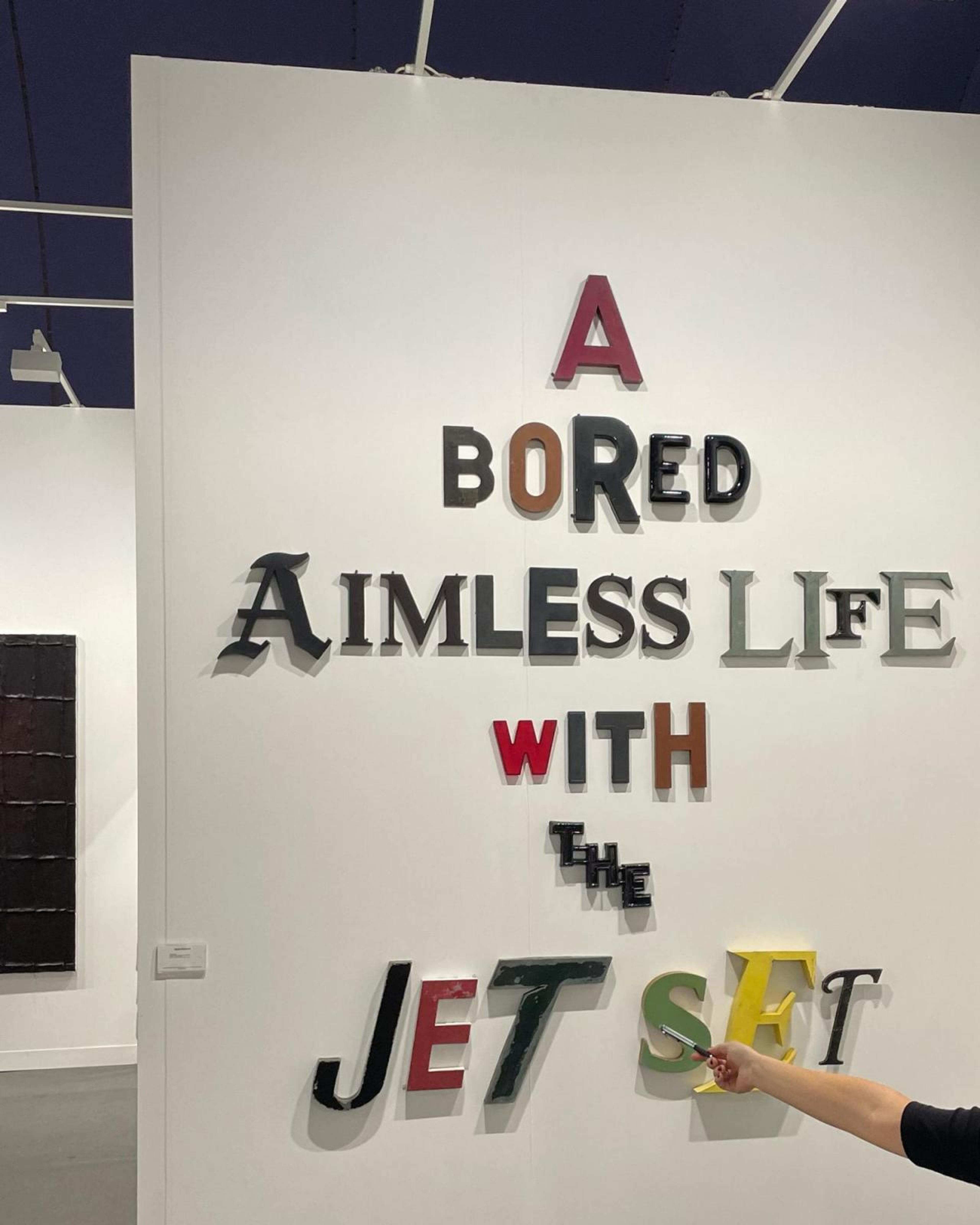 Jack Pierson,  A Bored Aimless Life with the Jet Set  (2022) at Regen Projects&rsquo; booth, Paris+ par Art Basel, 2022