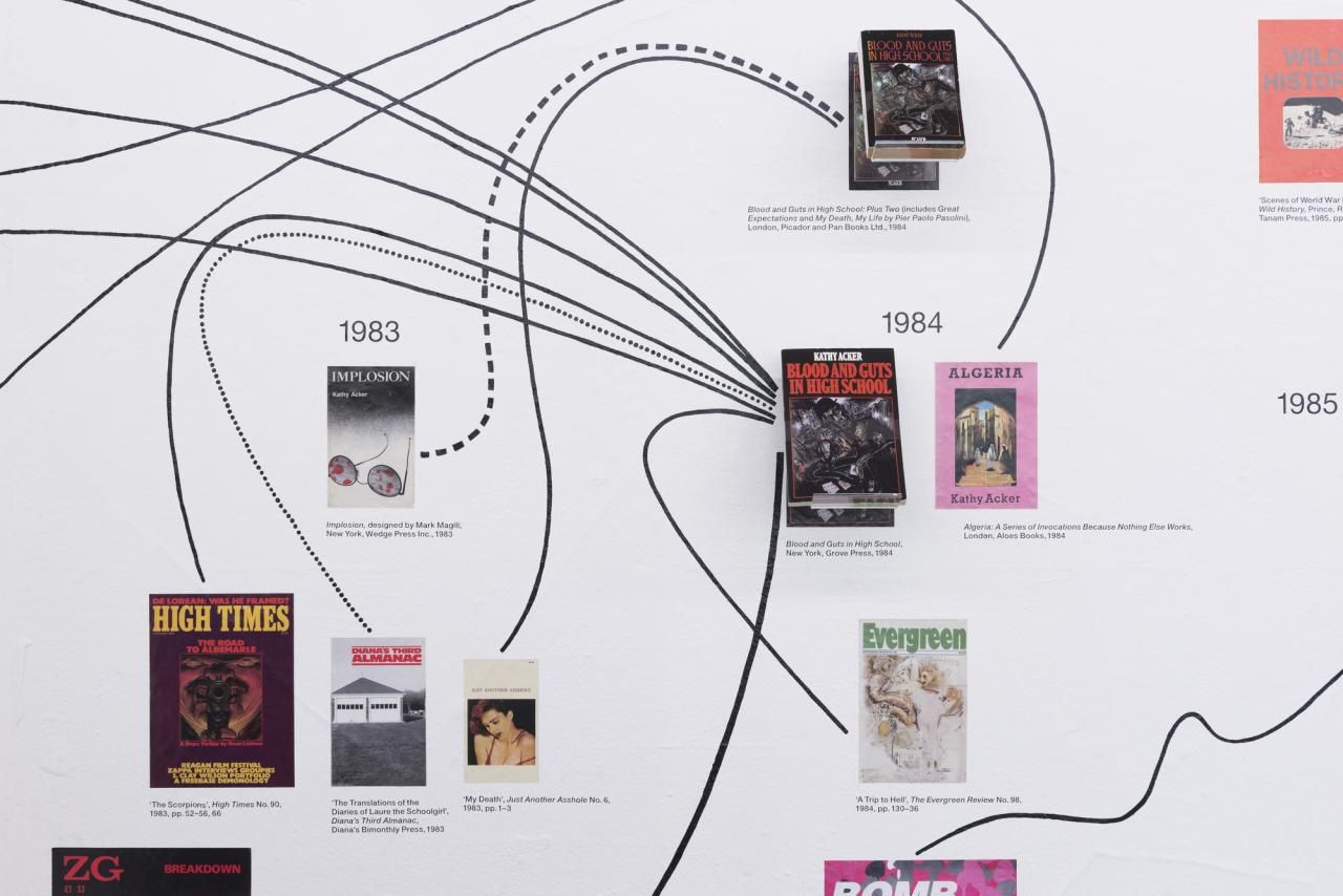 View of “I, I, I, I, I, I, I, Kathy Acker,” ICA, London, 2019