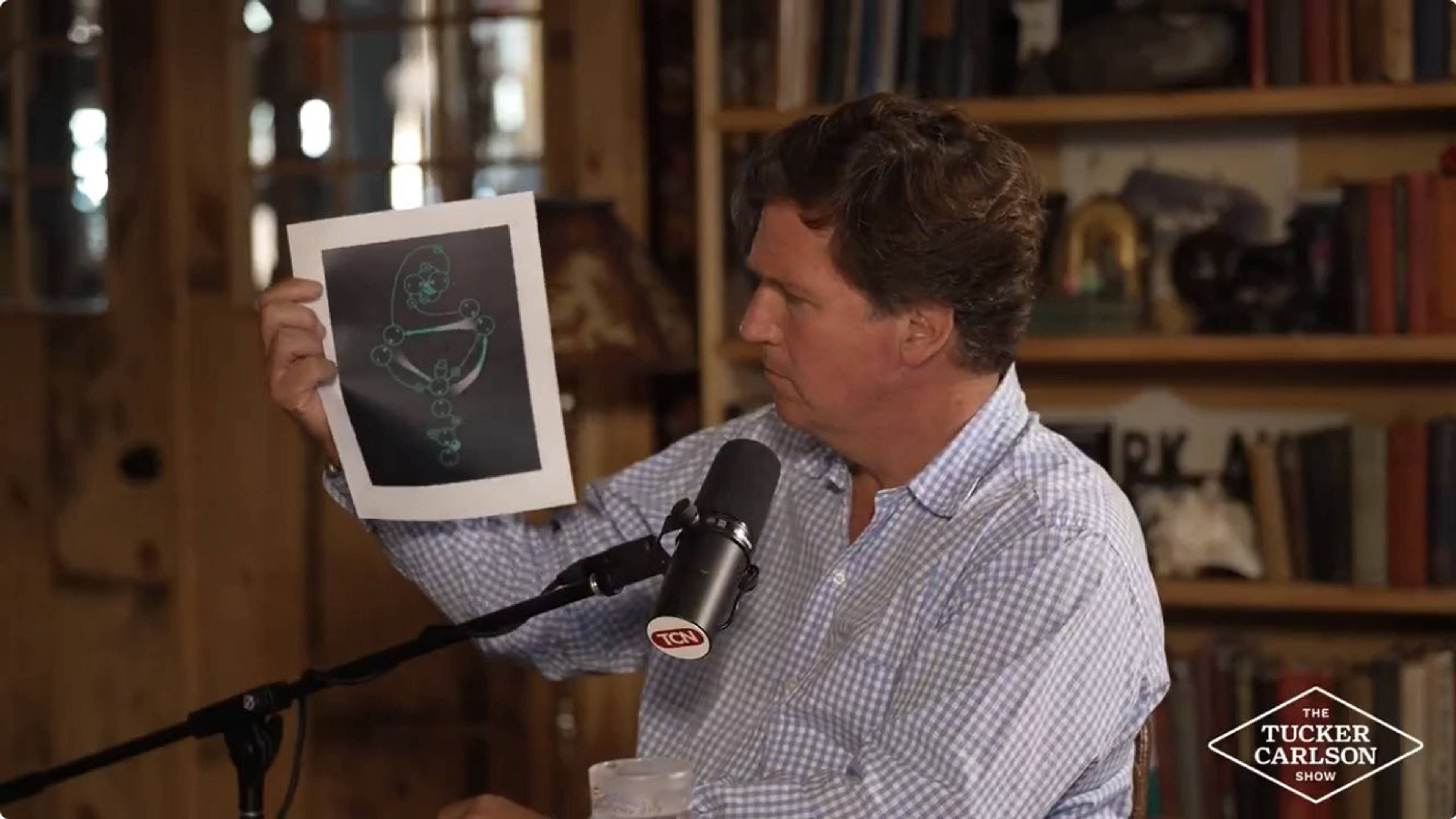 Screenshot from “The Tucker Carlson Show,” 2025