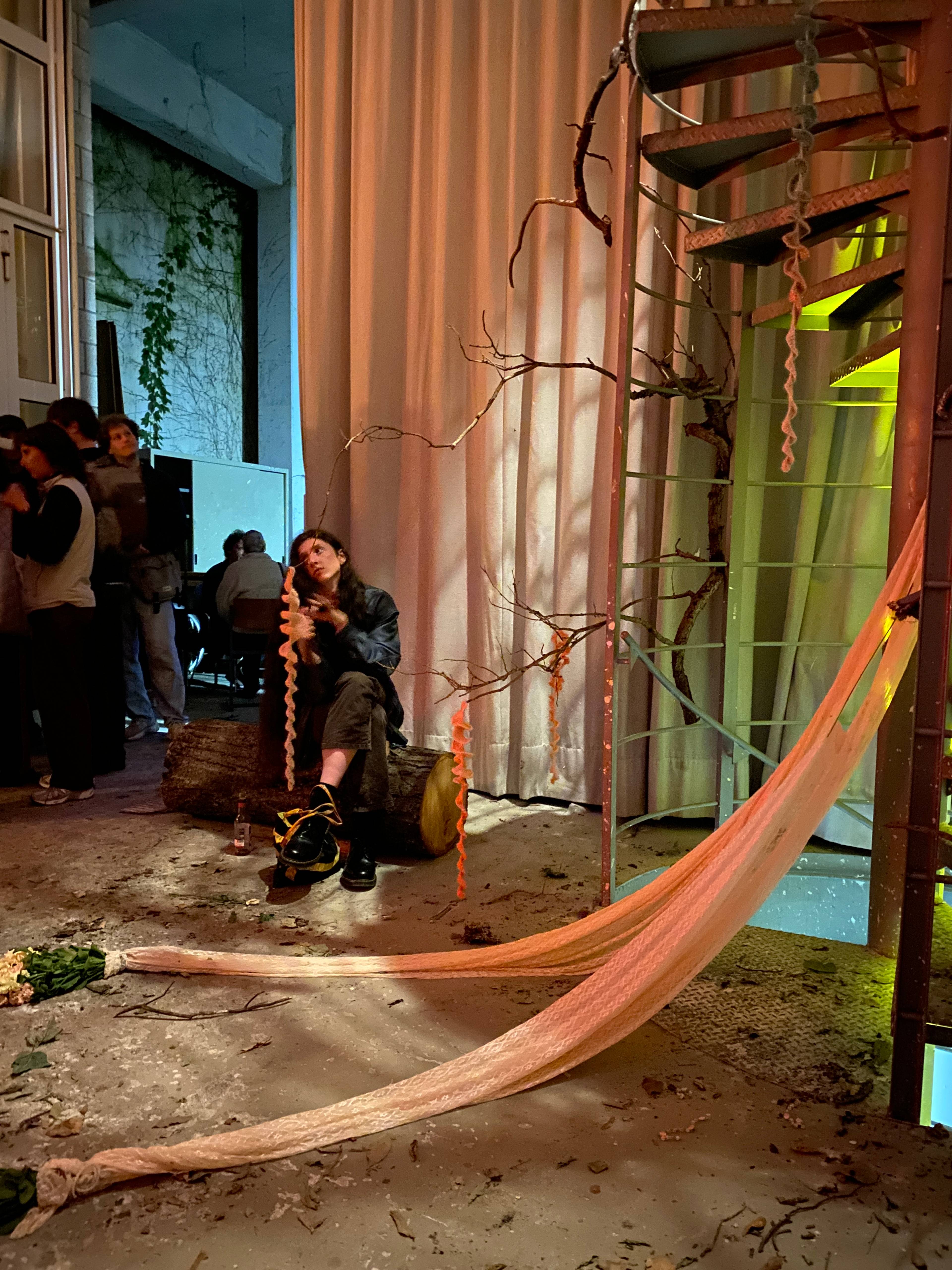 View of “Mittwochsbar V” at Kunstakademie Karlsruhe, 2024