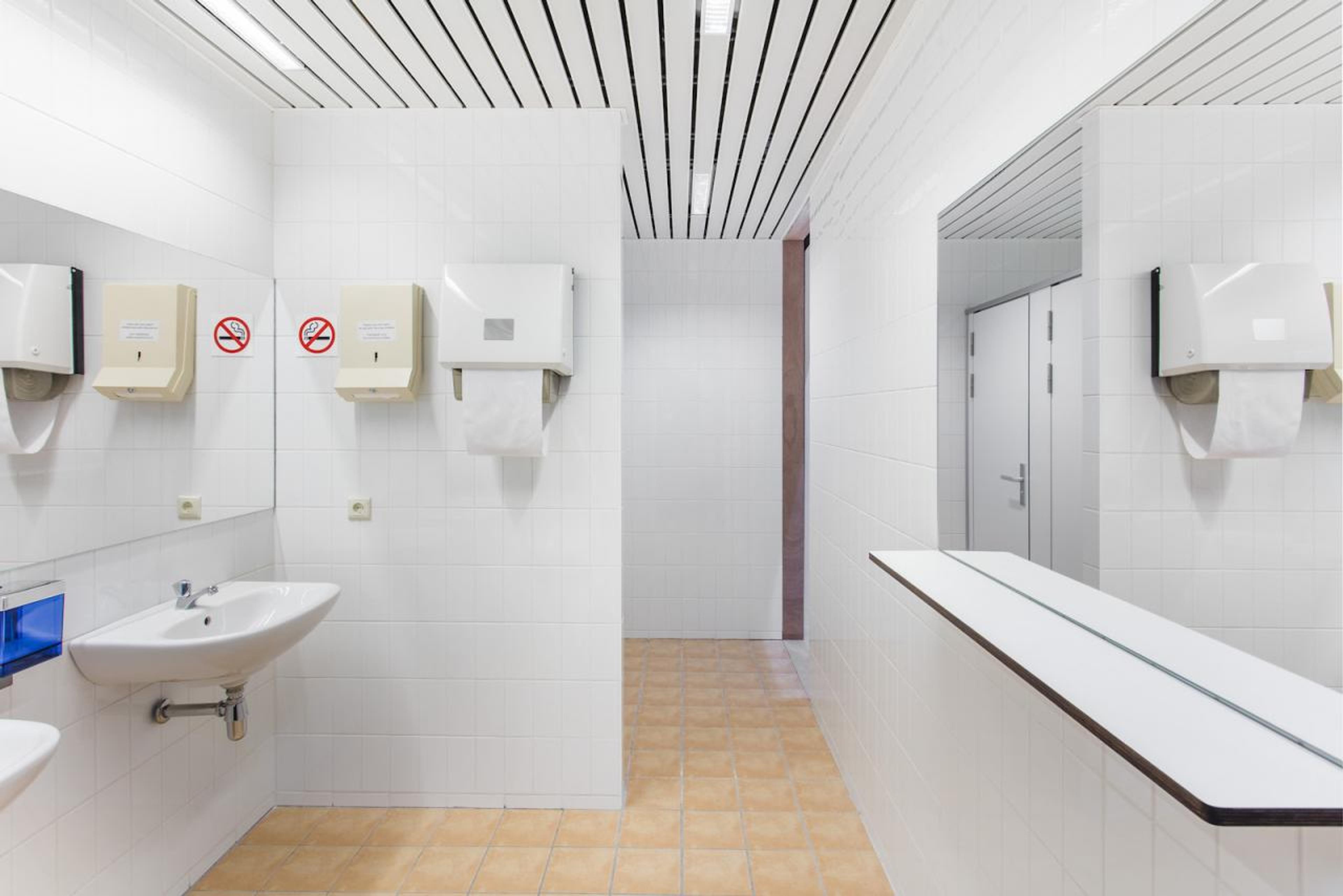 Superflex Power Toilets/Council of the European Union  (2018) Power Toilets / Council of the European Union is designed in close collaboration with NEZU AYMO architects; Courtesy of the artist