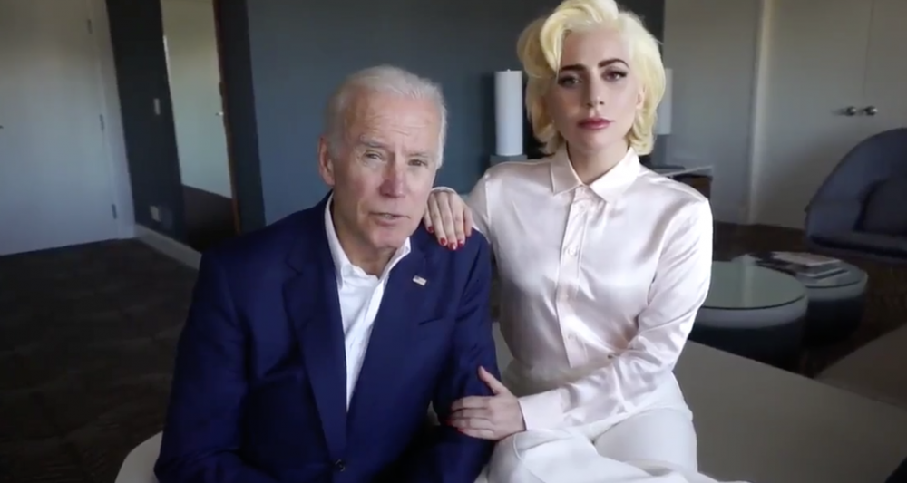 Joe Biden and Lady Gaga, PSA against sexual assault on behalf of Itsonus.org, 2017