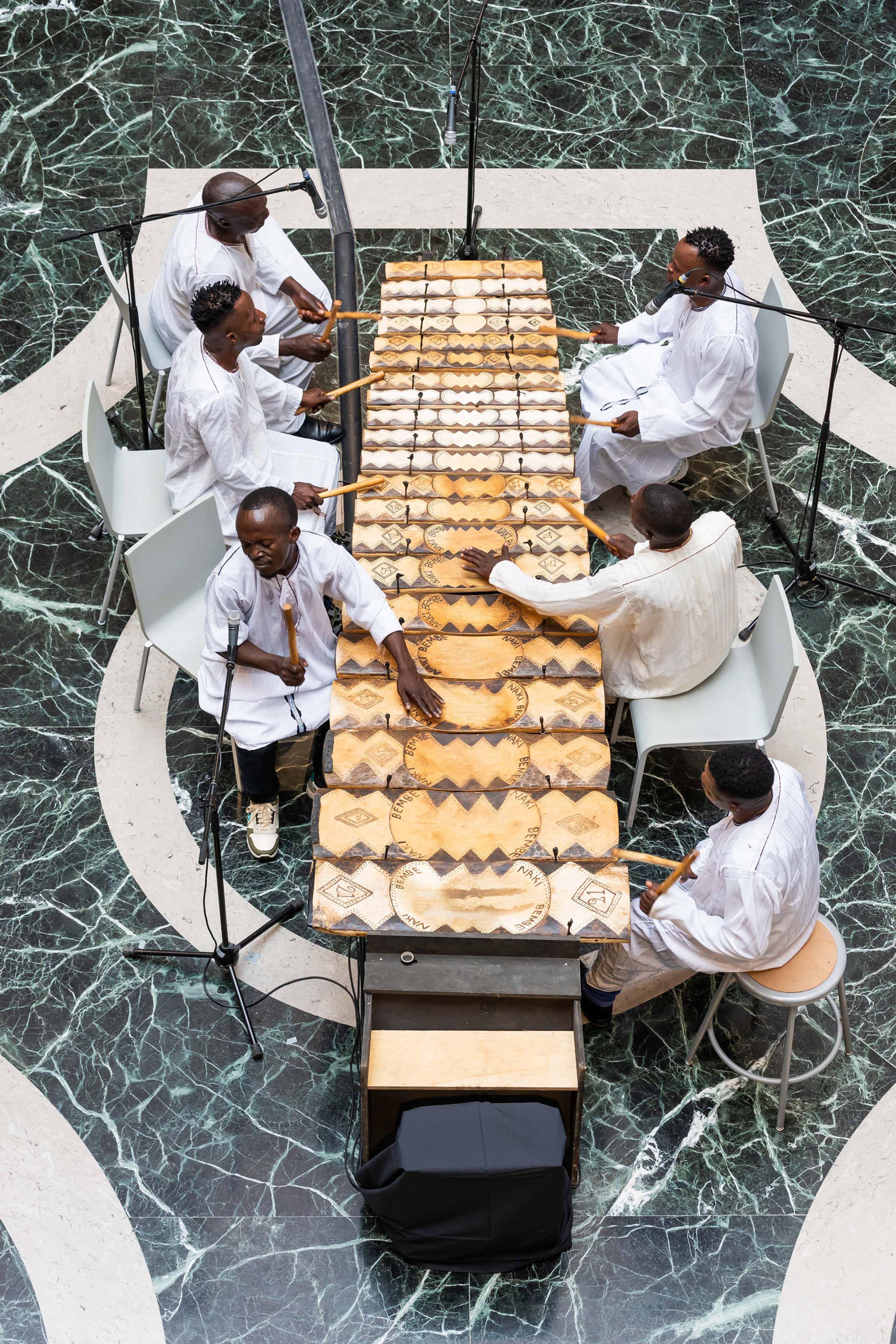Performance by Nakibembe Xylophone Troupe, Palazzo Grassi
