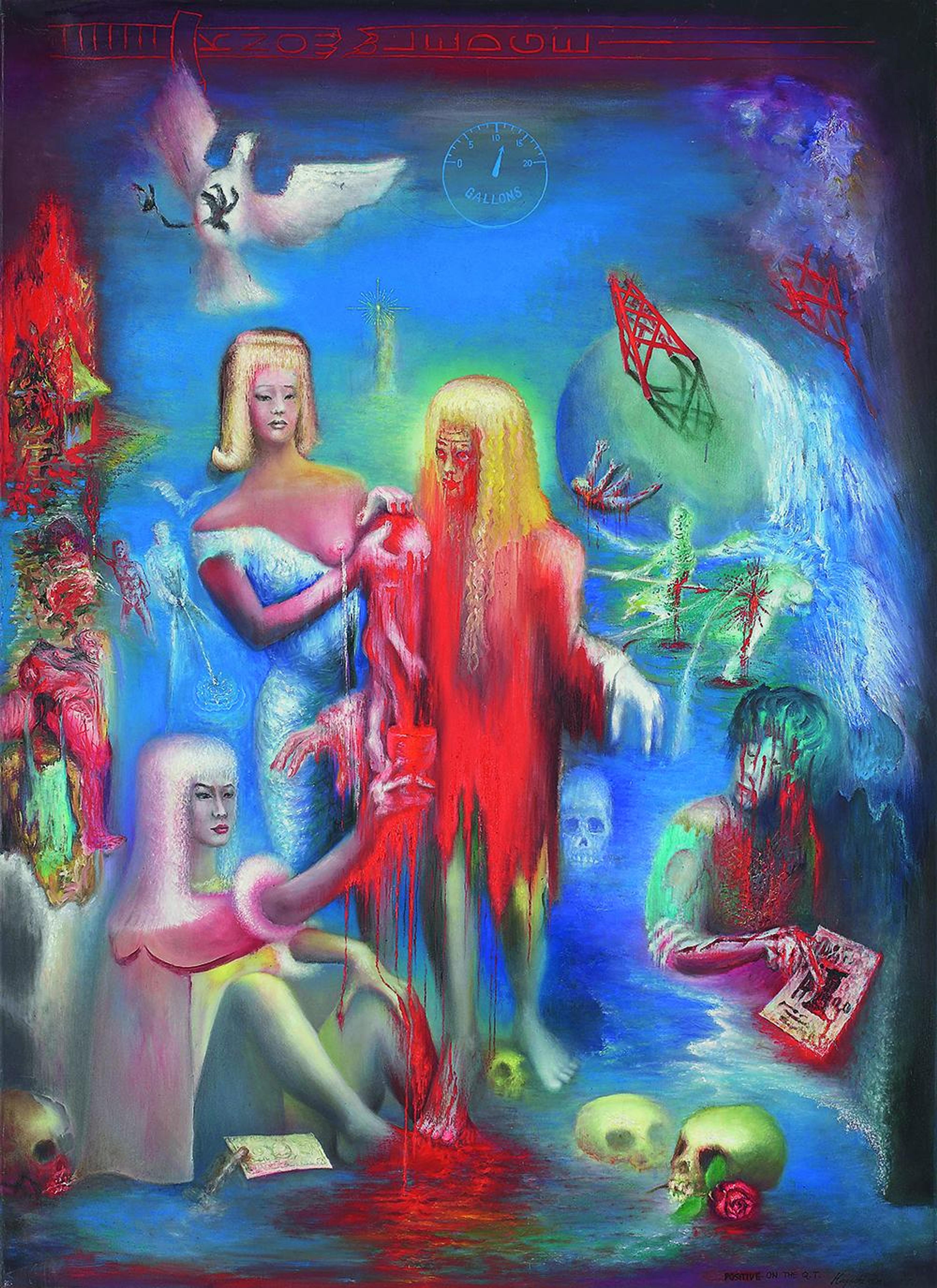 Positive on the QT , 1982 Oil on canvas, 198 x 142 cm
